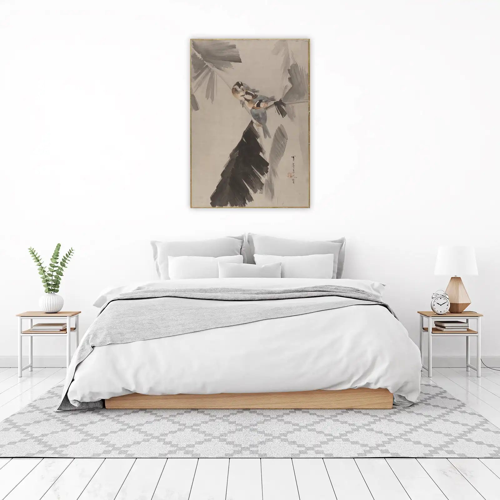 Serene Birds Watercolor Wall Art