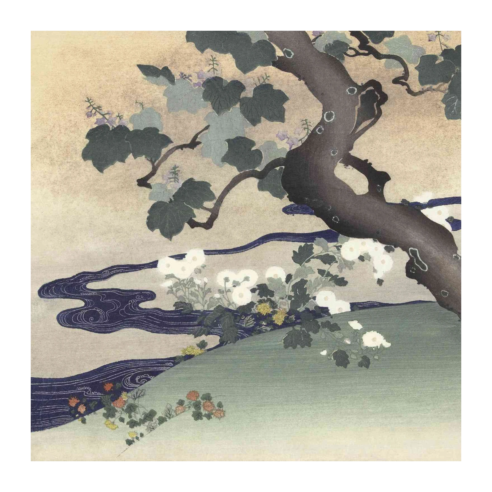 Japanese Floral Nature Wall Art