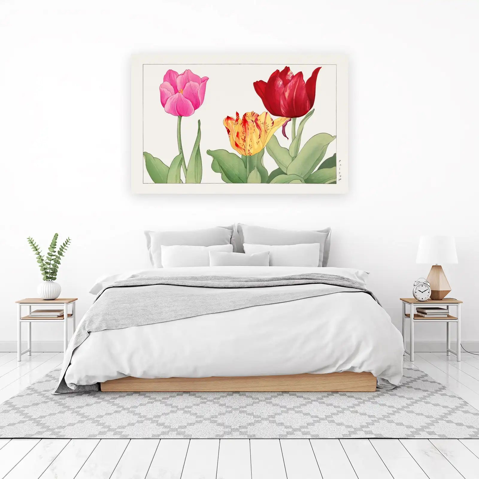 Vibrant Floral Tulip Wall Art Wall Art