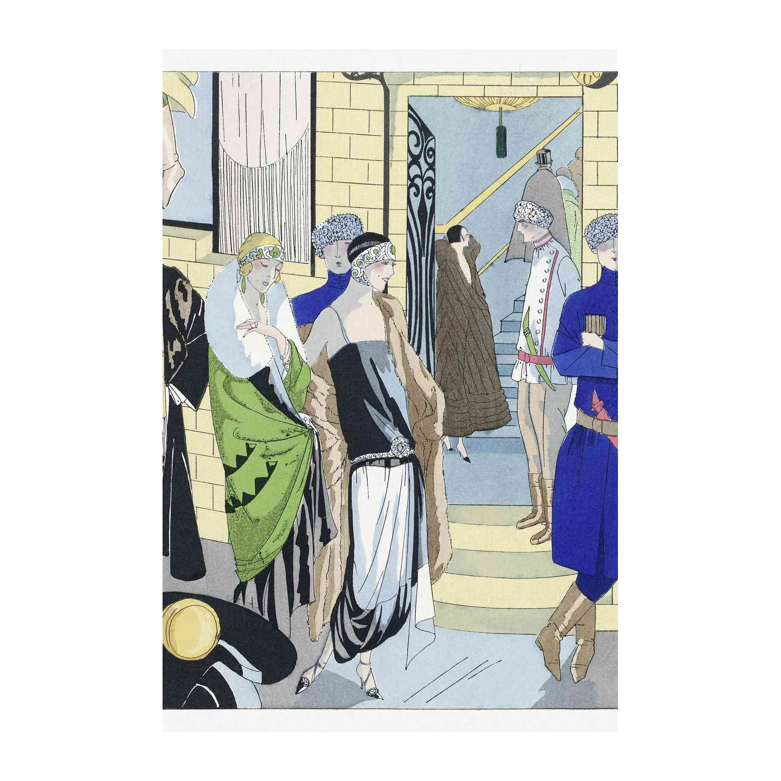 Elegant 1920s Fashion Art Wall Art