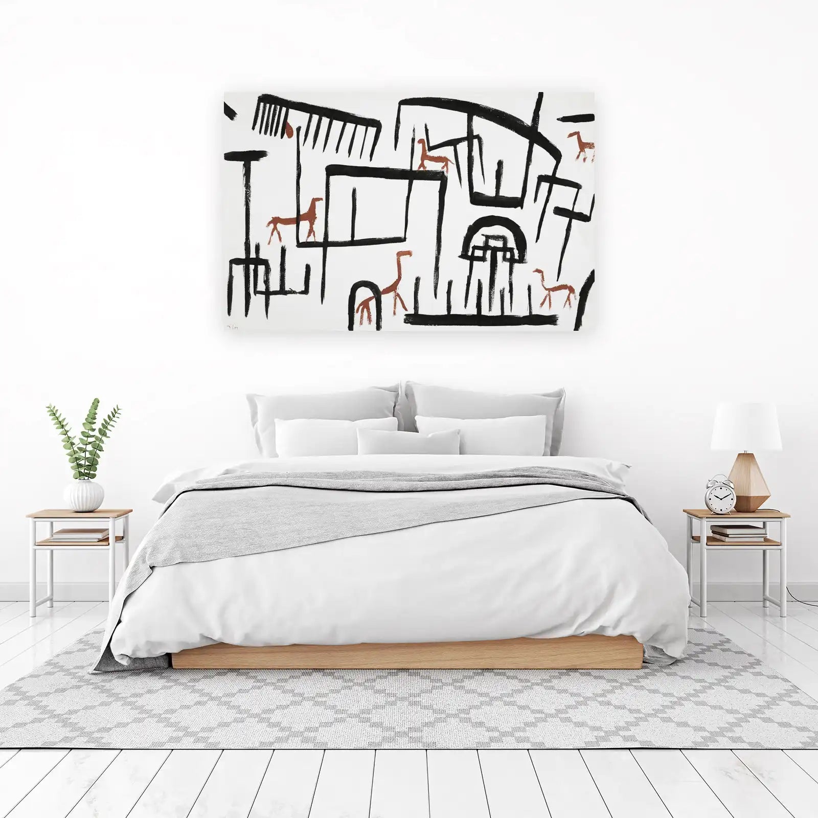 Abstract Horses & Structures Wall Art