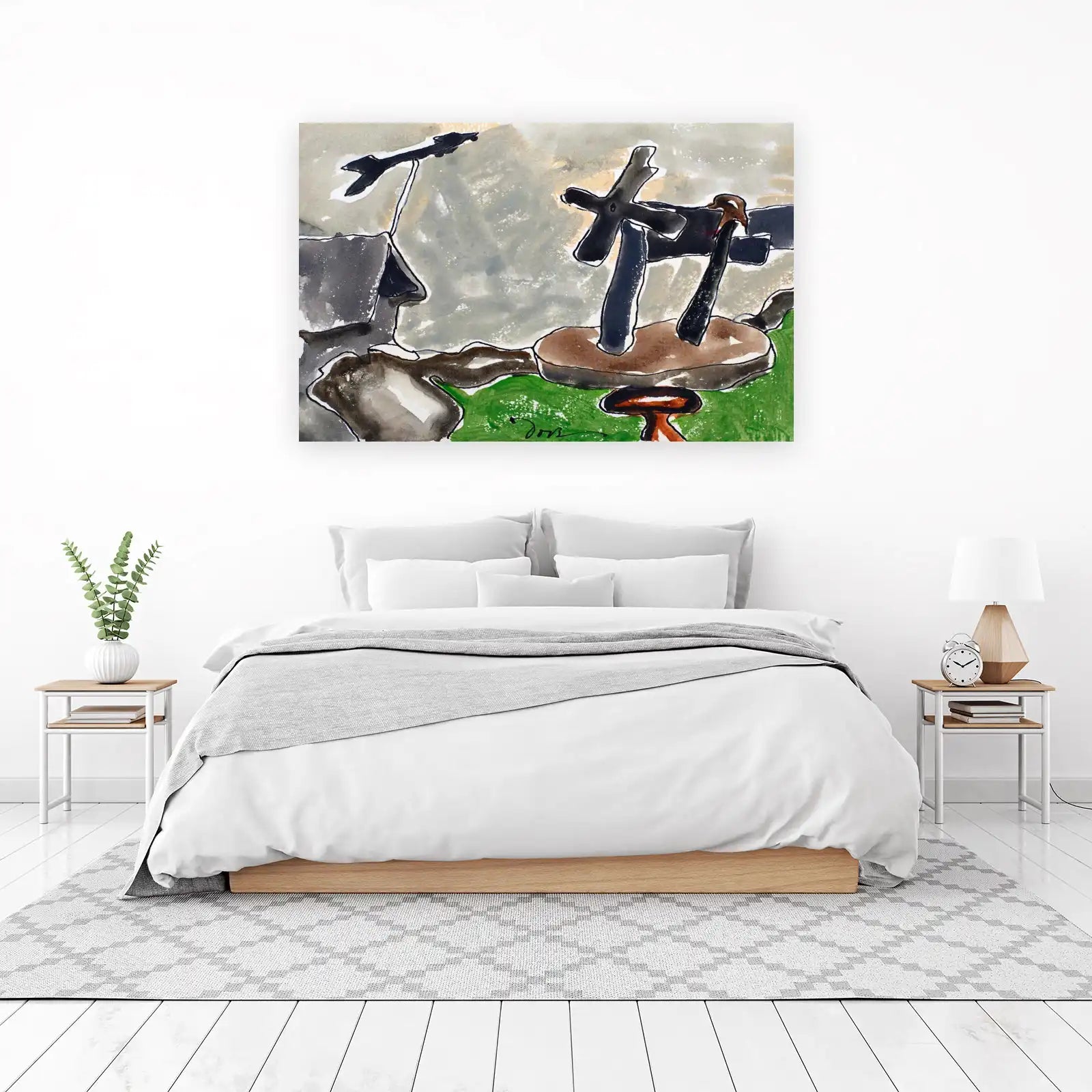 Abstract Sculpture Modern Art Wall Art