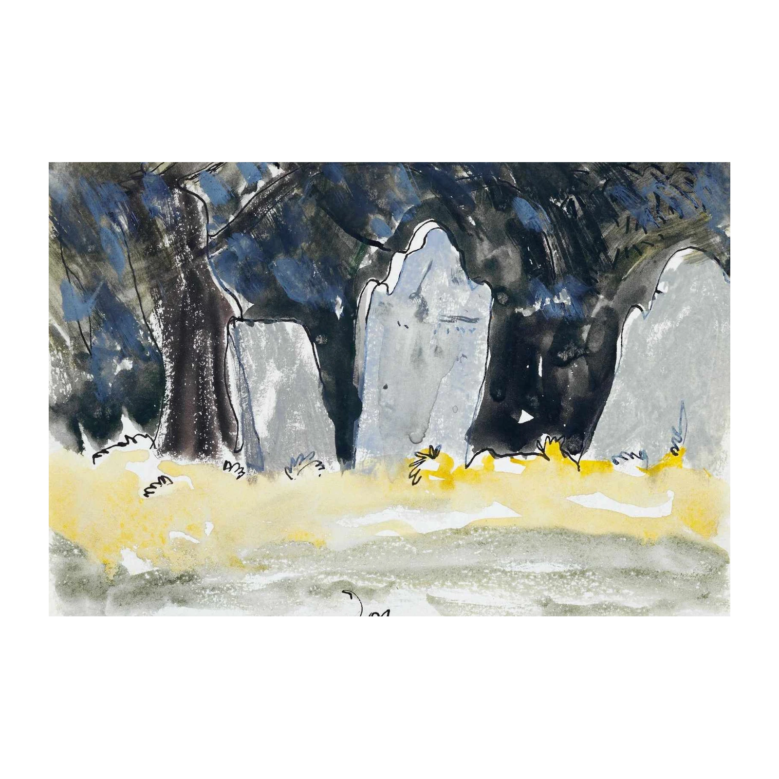 Abstract Forest Grove Wall Art