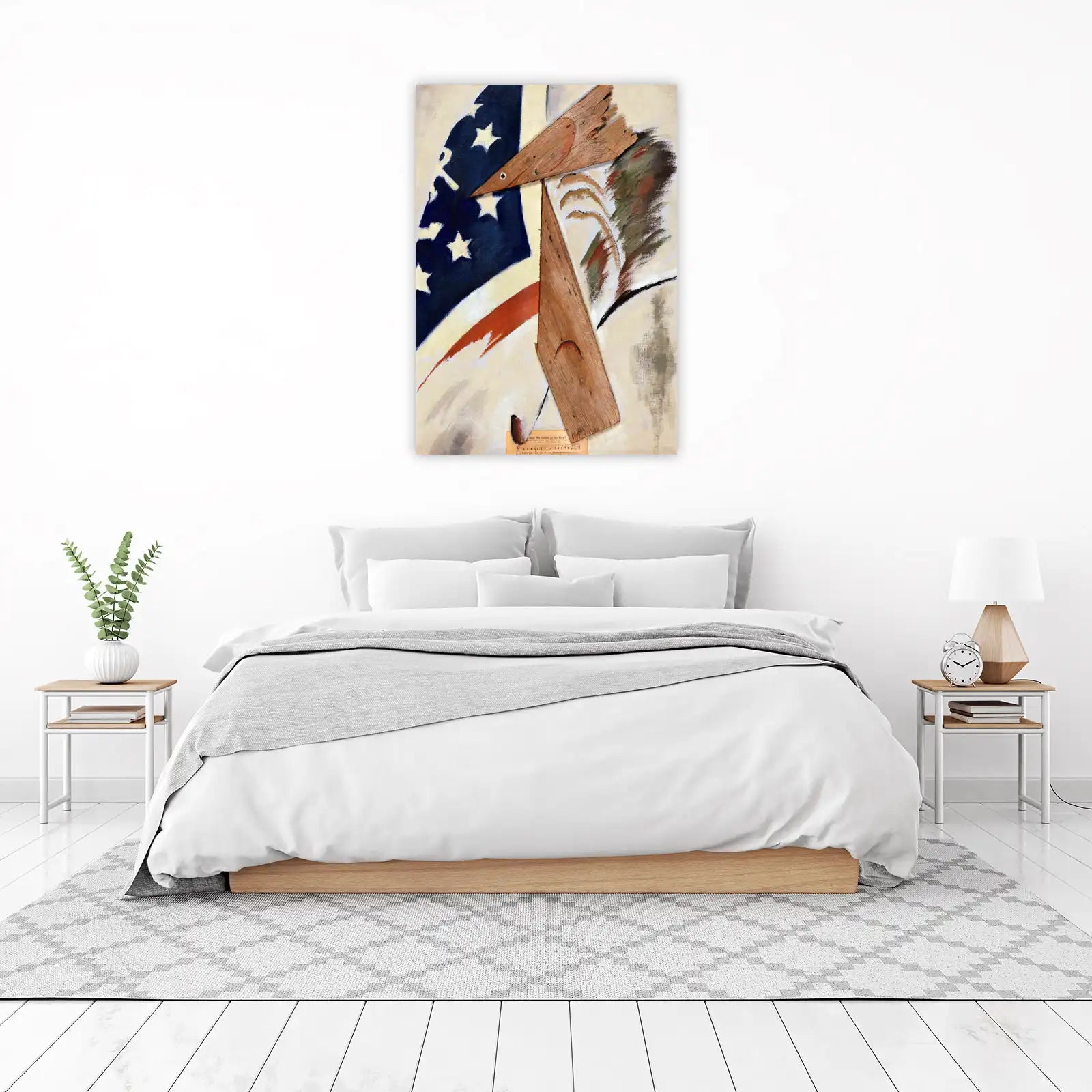 Rustic Americana Bird Folk Art Wall Art