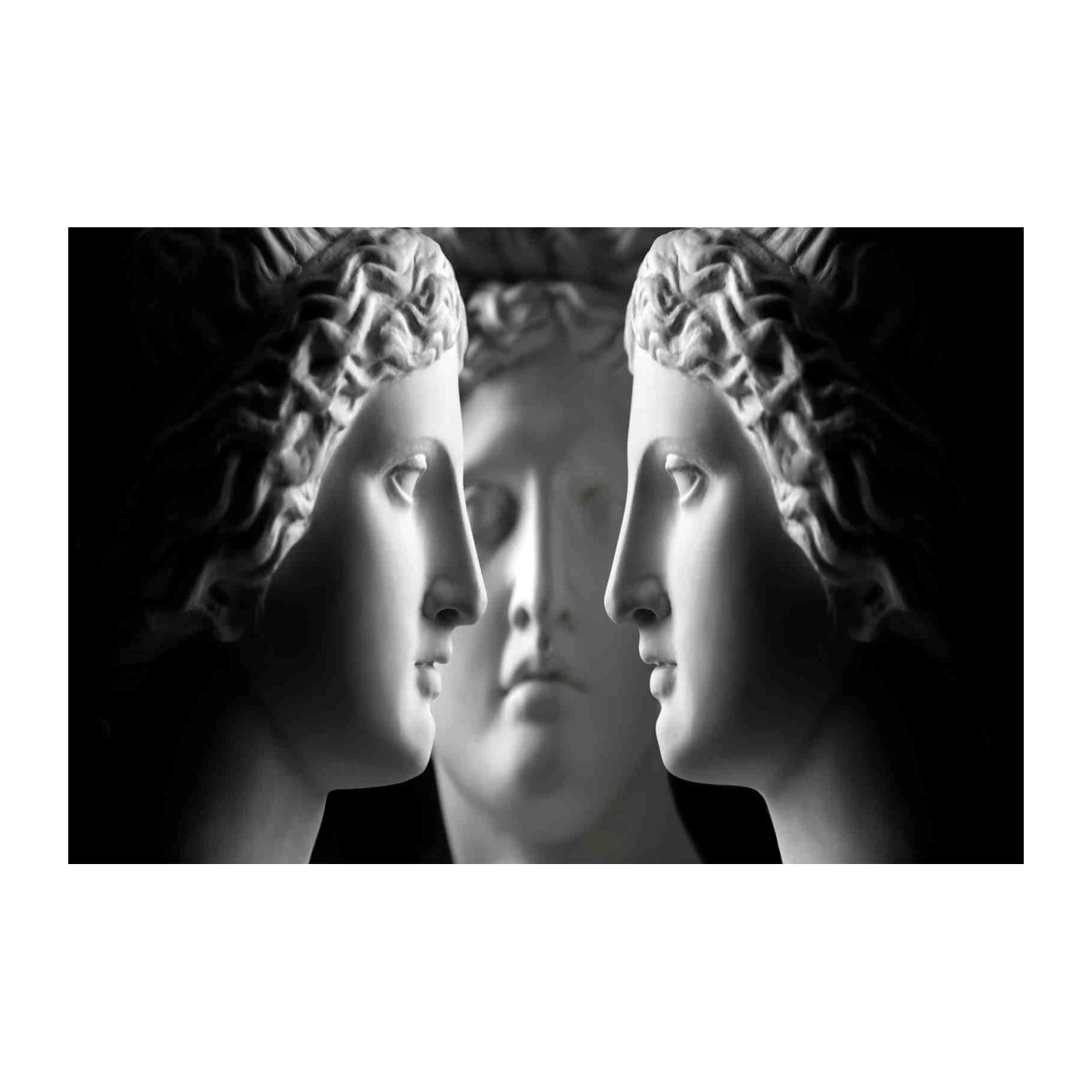 Timeless Elegance Sculptural Faces Wall Art