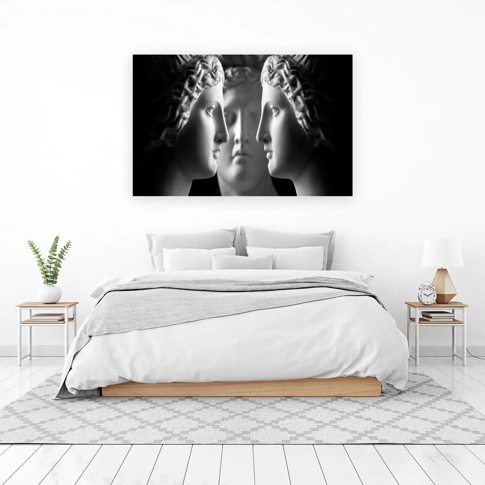 Timeless Elegance Sculptural Faces Wall Art