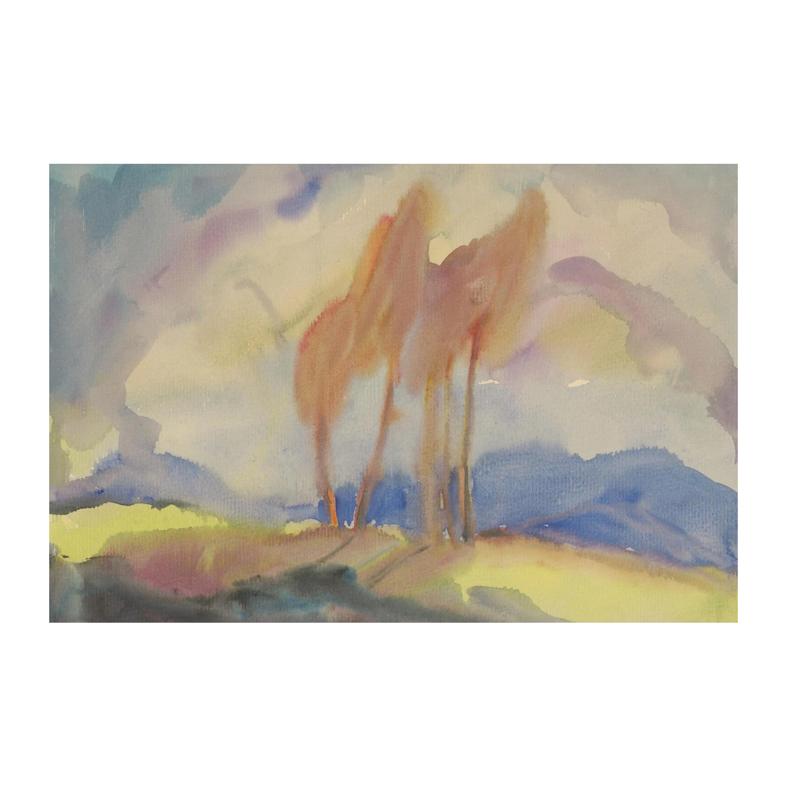 Abstract Serenity Trees Wall Art