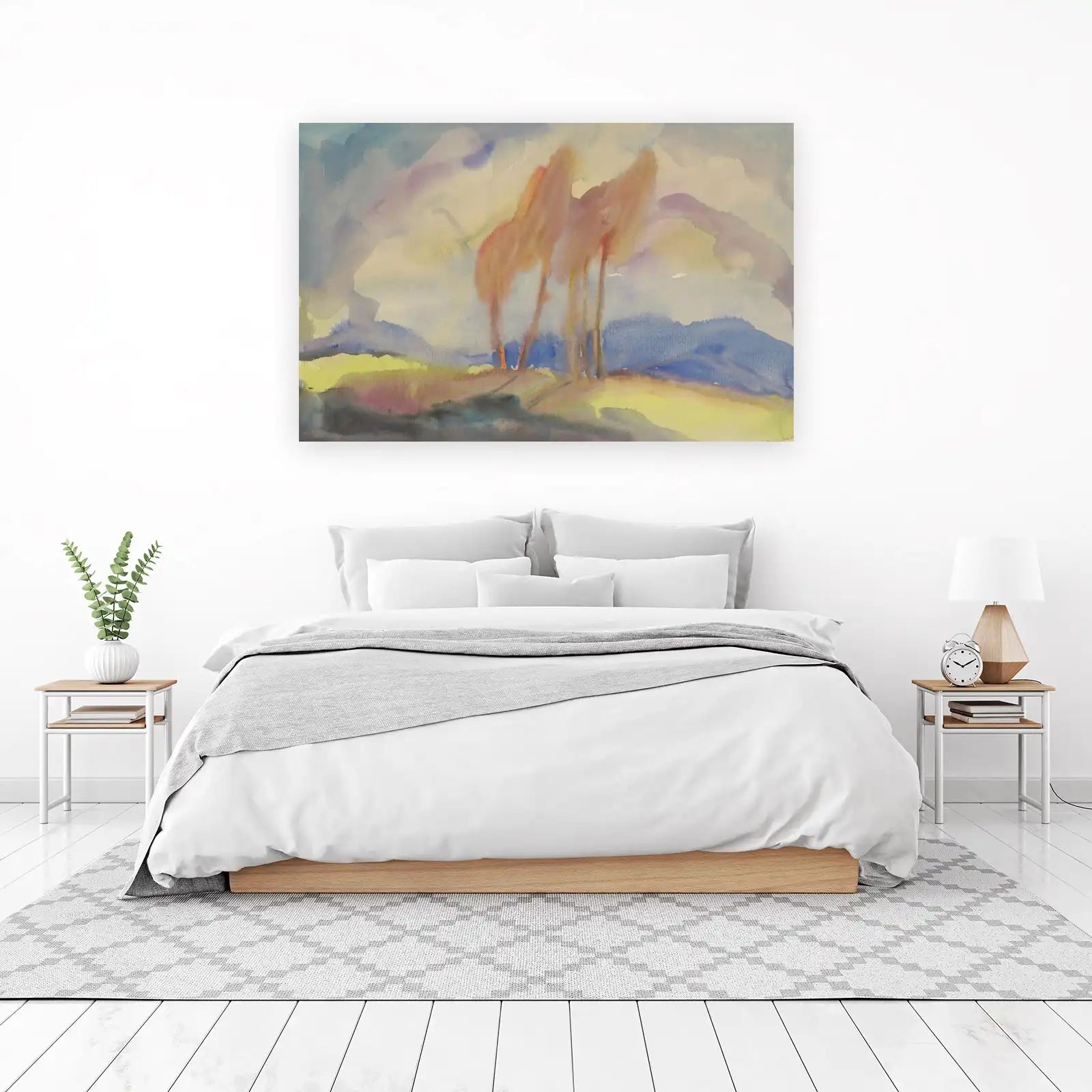 Abstract Serenity Trees Wall Art
