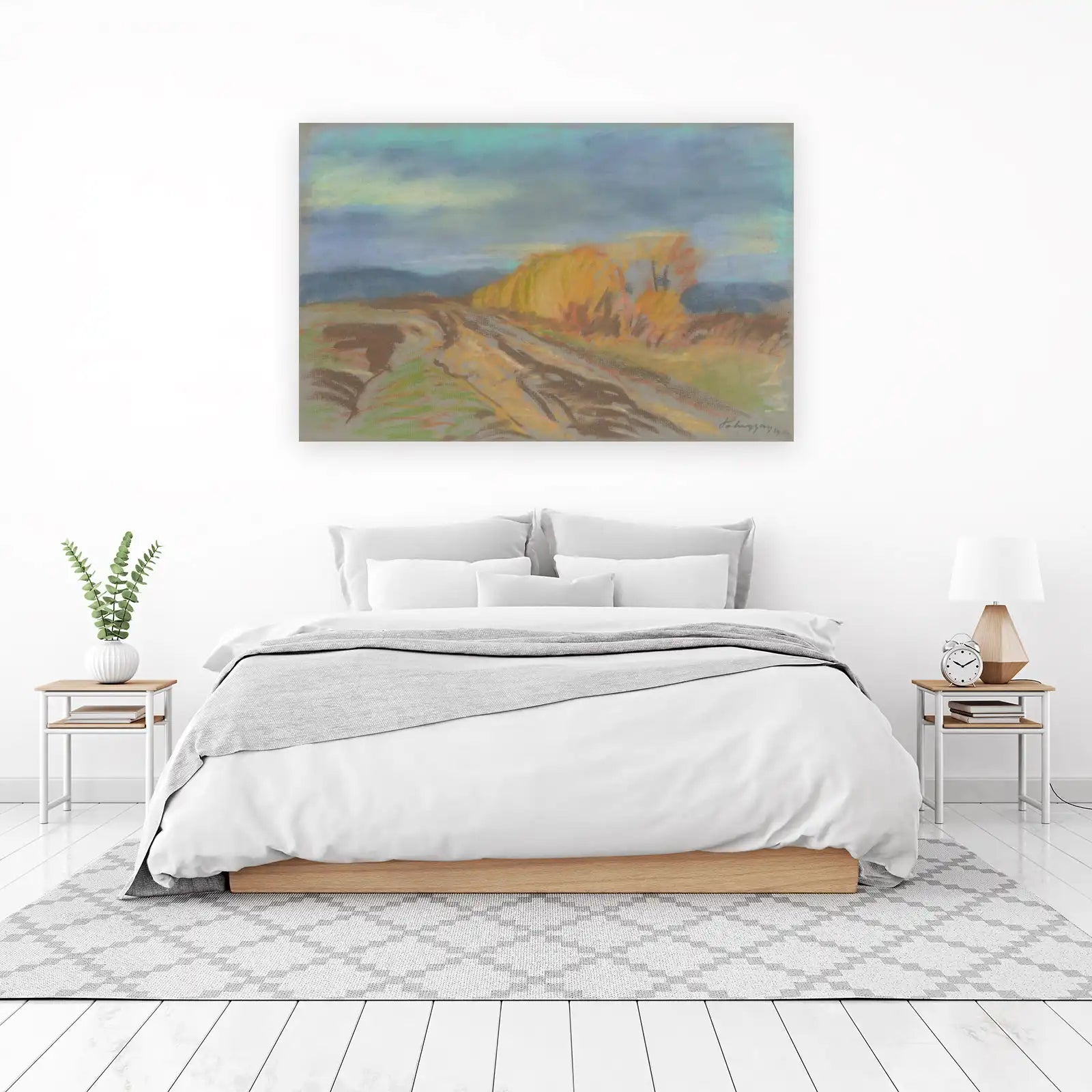 Autumn Landscape Pastel Wall Art