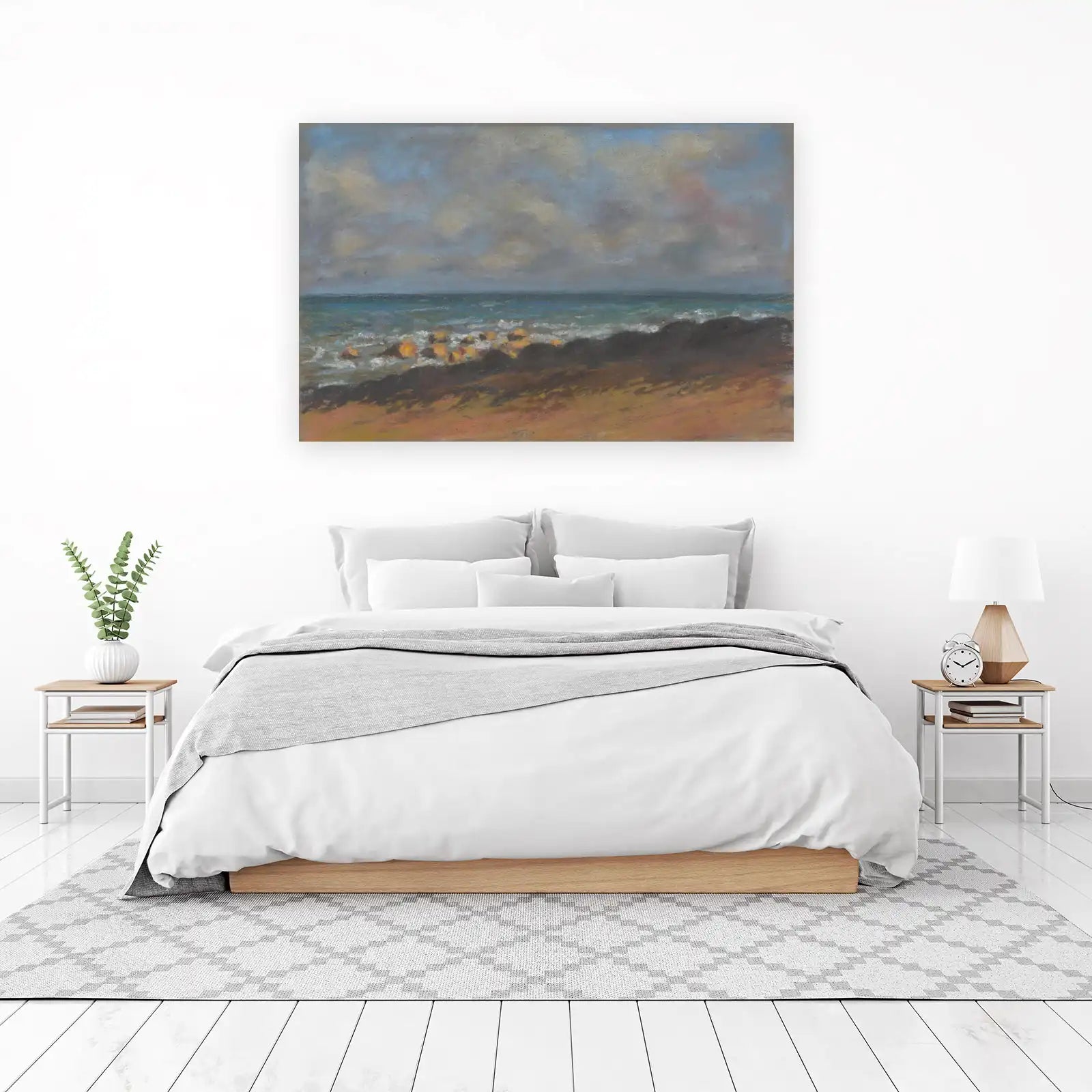 Tranquil Seascape Coastal Rocks Wall Art