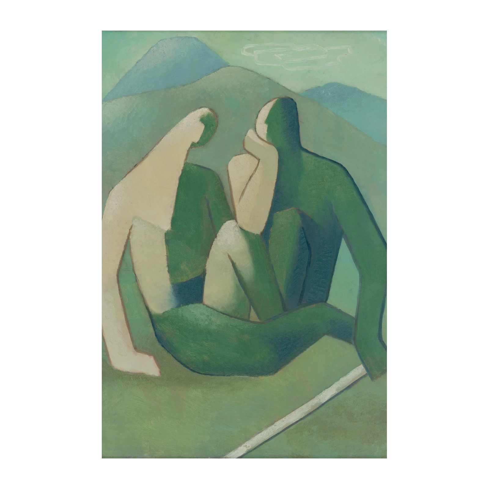 Serene Figures Modern Art Wall Art