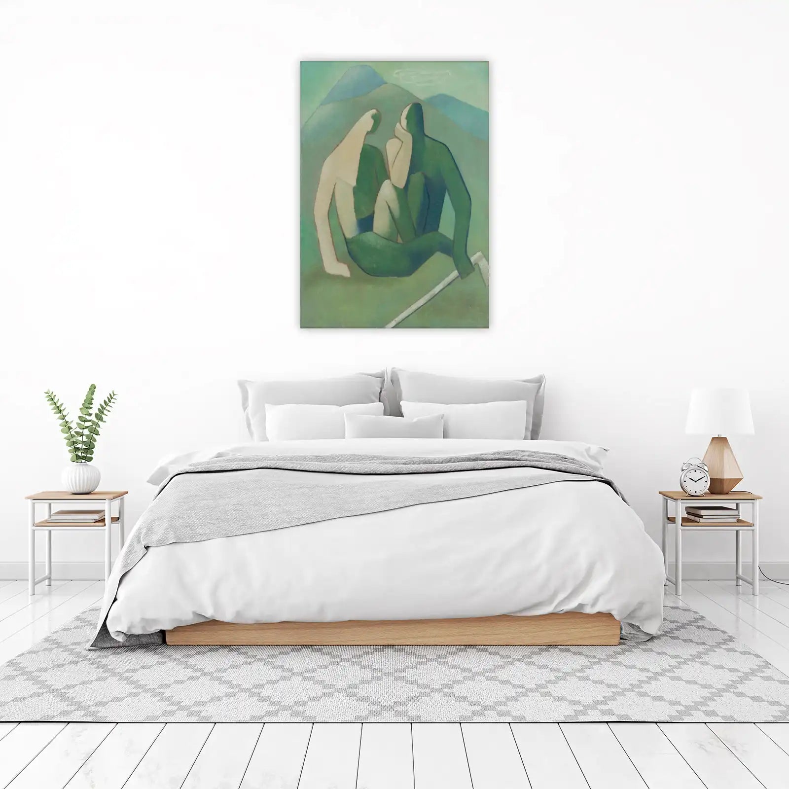 Serene Figures Modern Art Wall Art