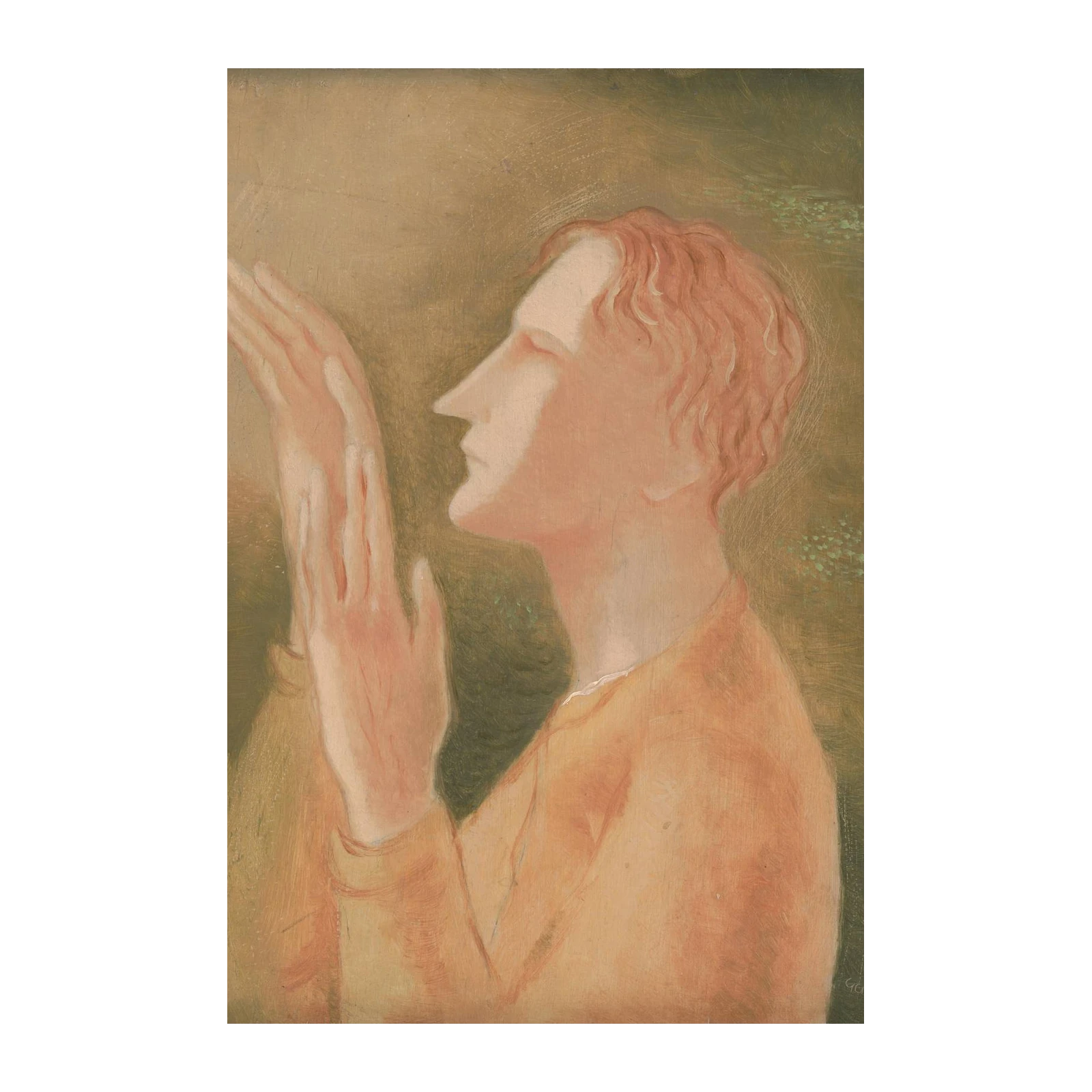 Meditative Figure Prayer Wall Art