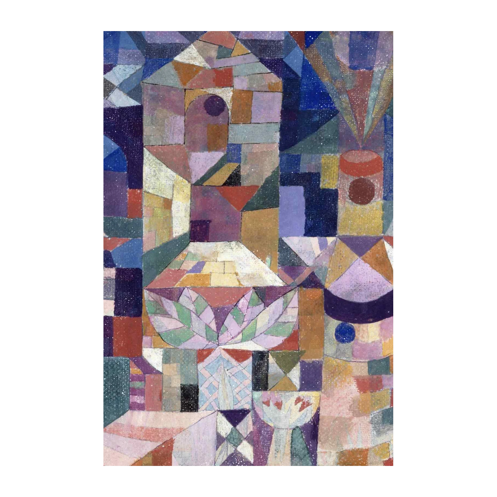 Abstract Geometric City Wall Art