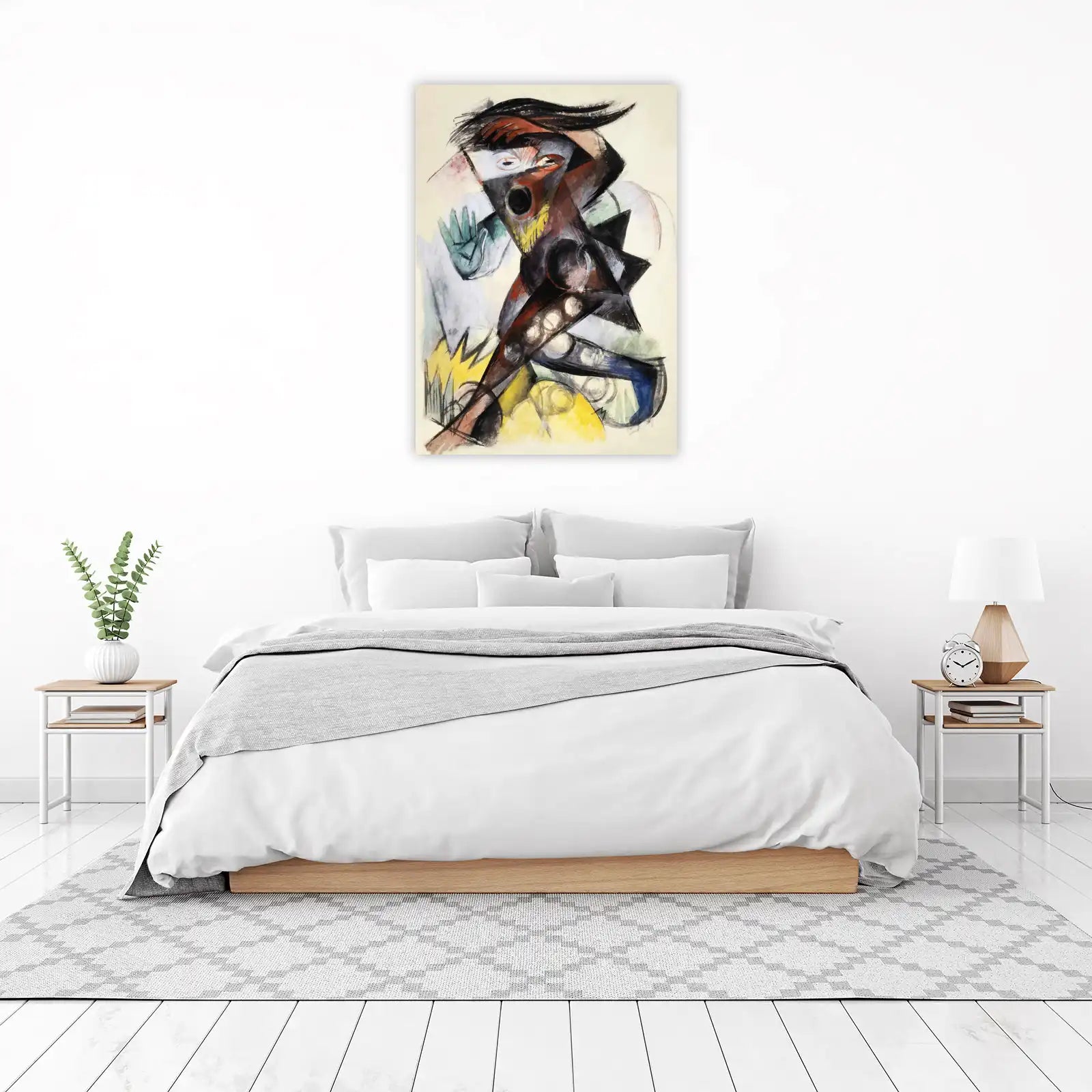 Dynamic Abstract Figure Expressionist Wall Art