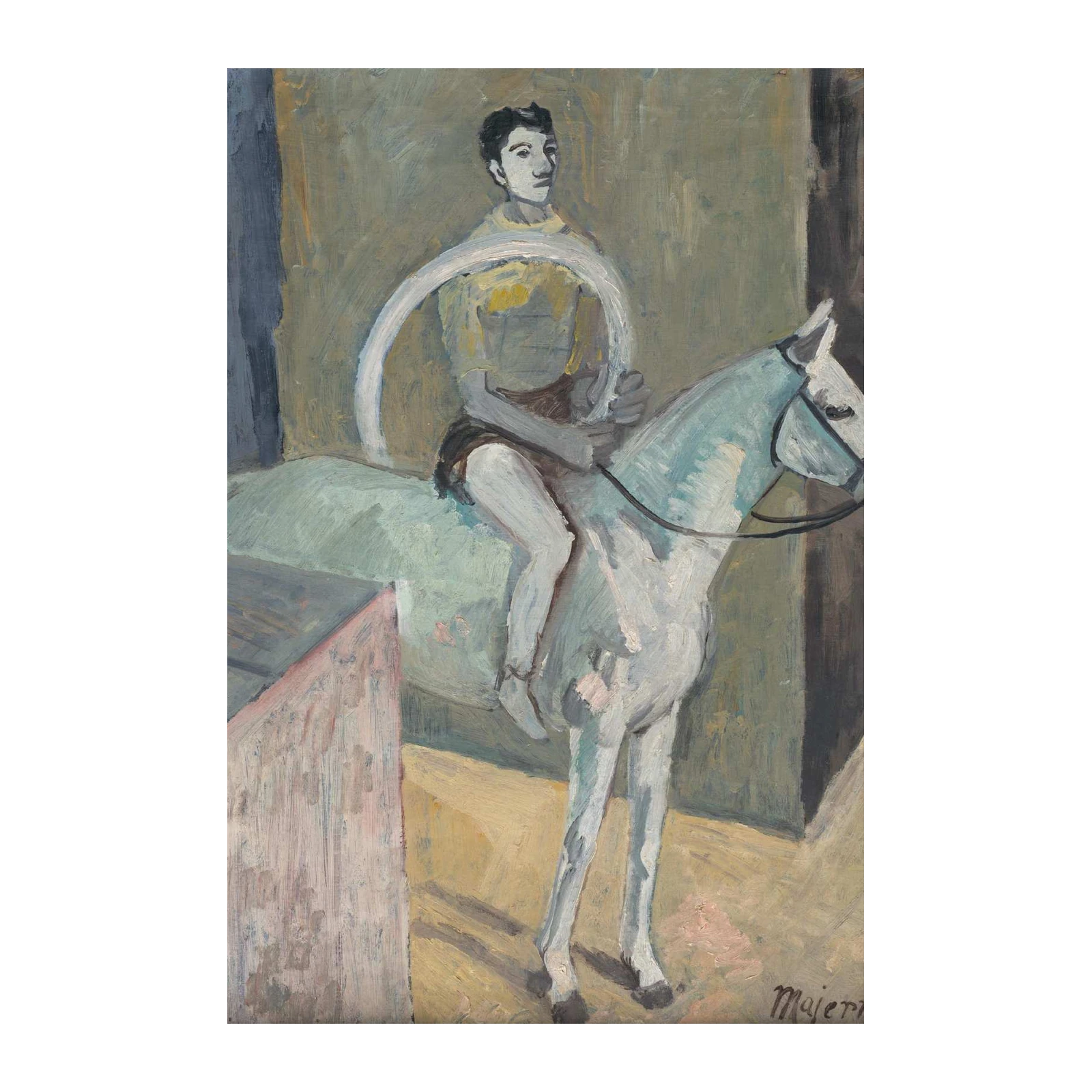 Circus Rider Horse Wall Art - Vintage Art