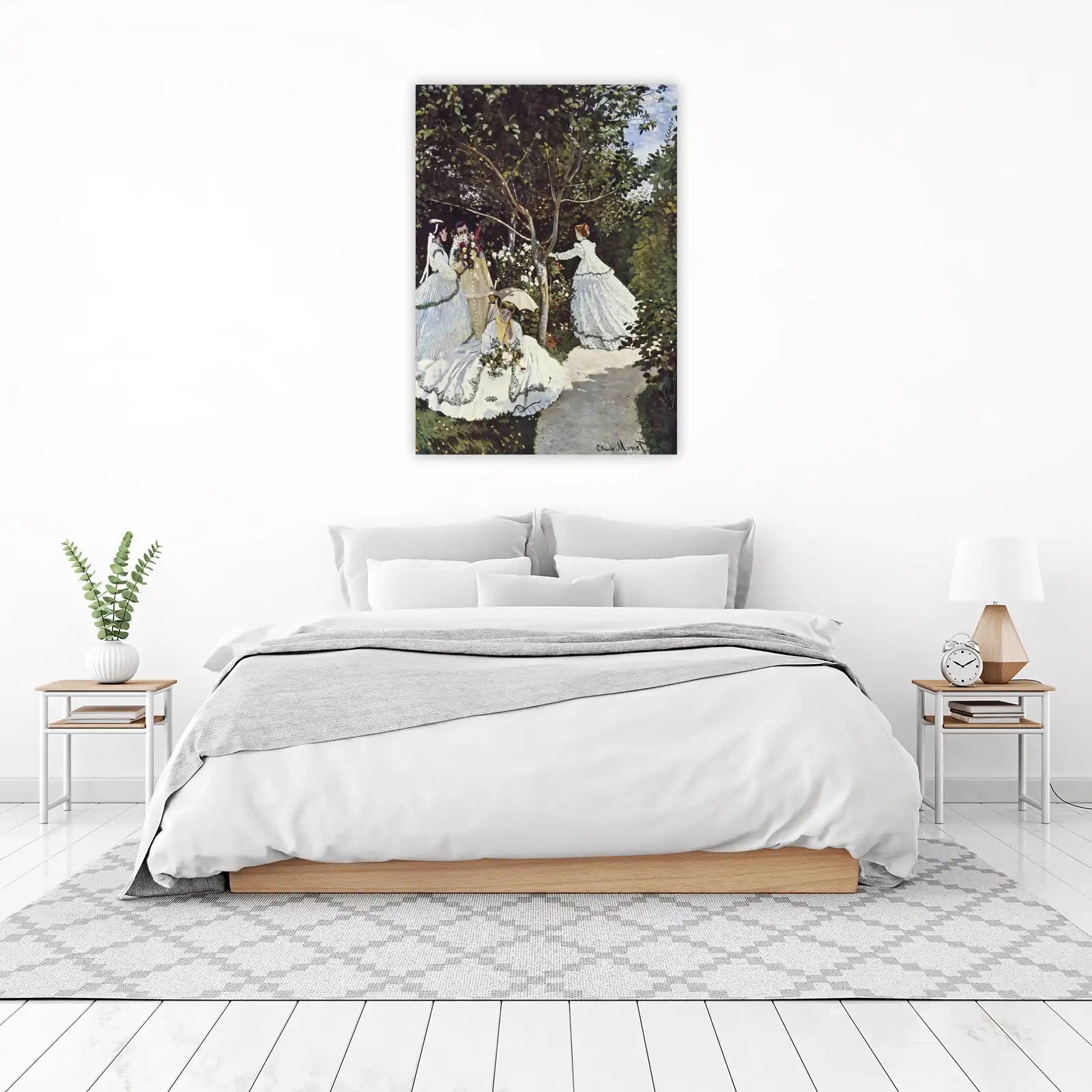 Monet's Garden Scene Wall Art - Impressionist Art