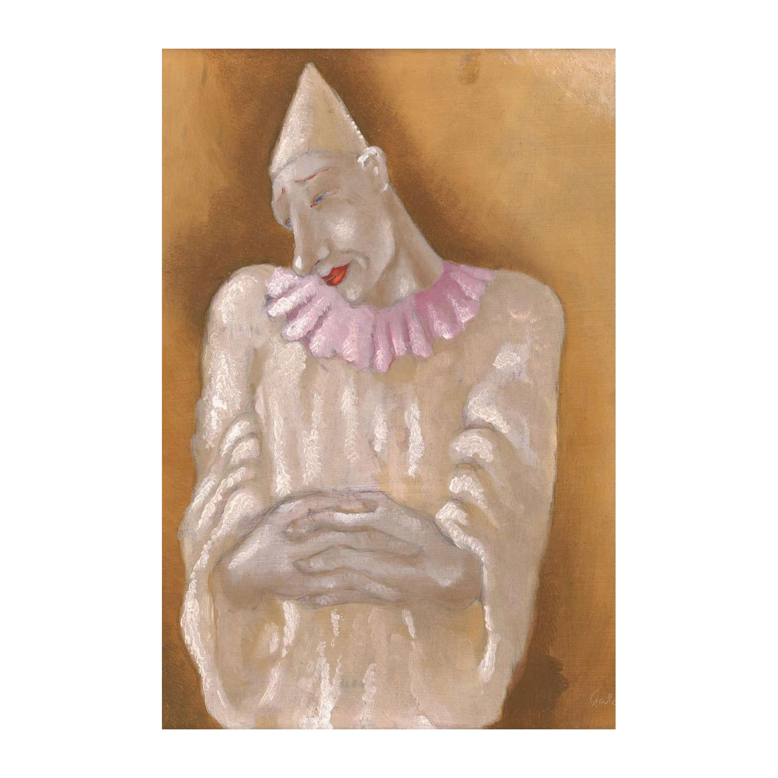 Melancholy Clown Portrait Fine Art Wall Art