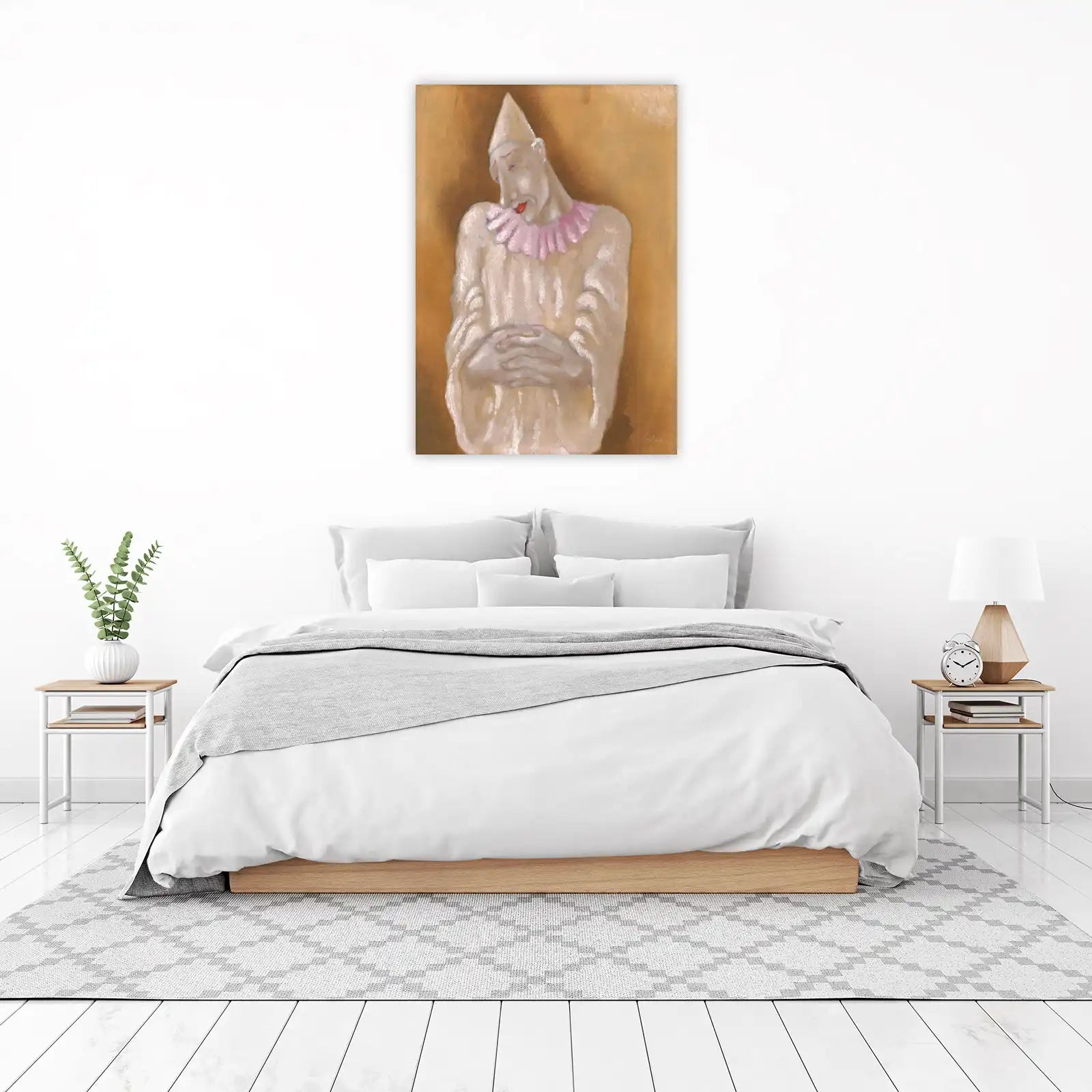 Melancholy Clown Portrait Fine Art Wall Art