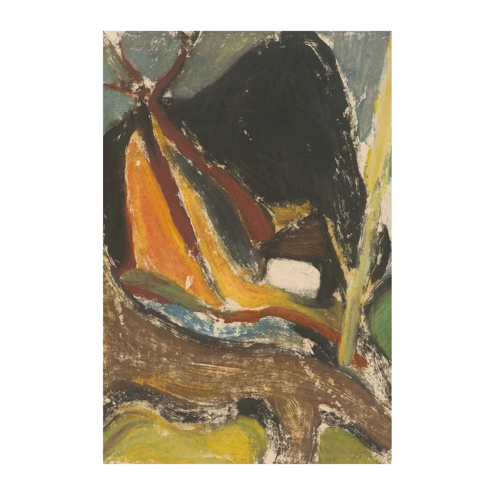 Abstract Expressionist Landscape Wall Art