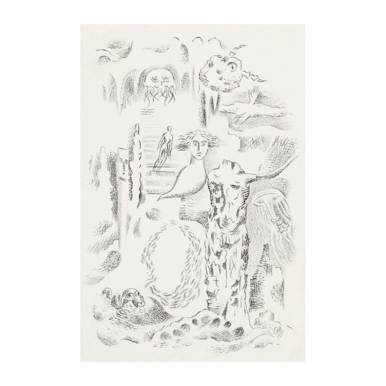 Surreal Dreamscape Pencil Art Wall Art