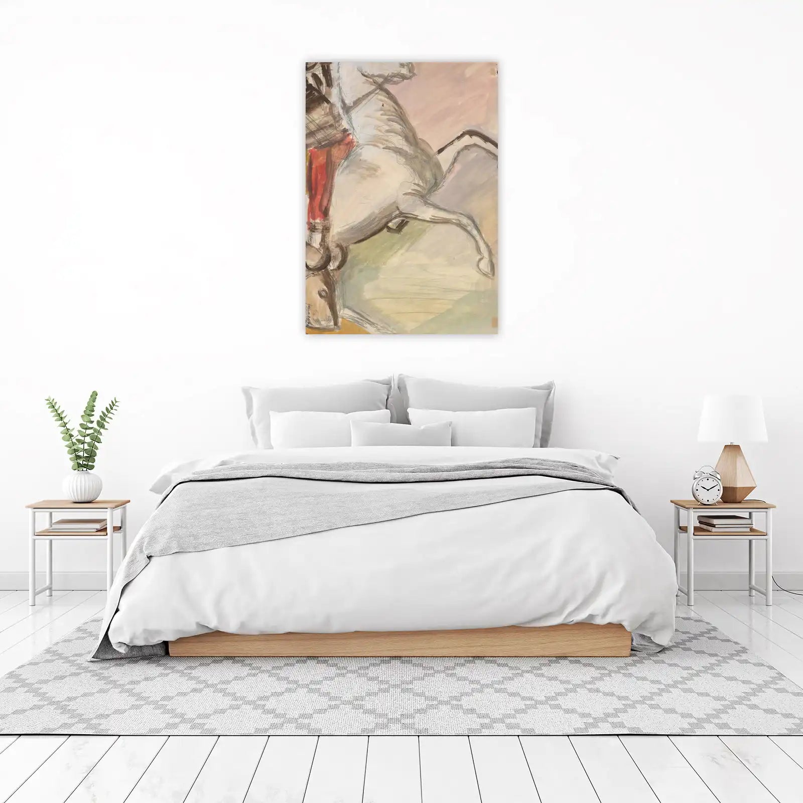 Dynamic Horse Sketch Impressionist Wall Art