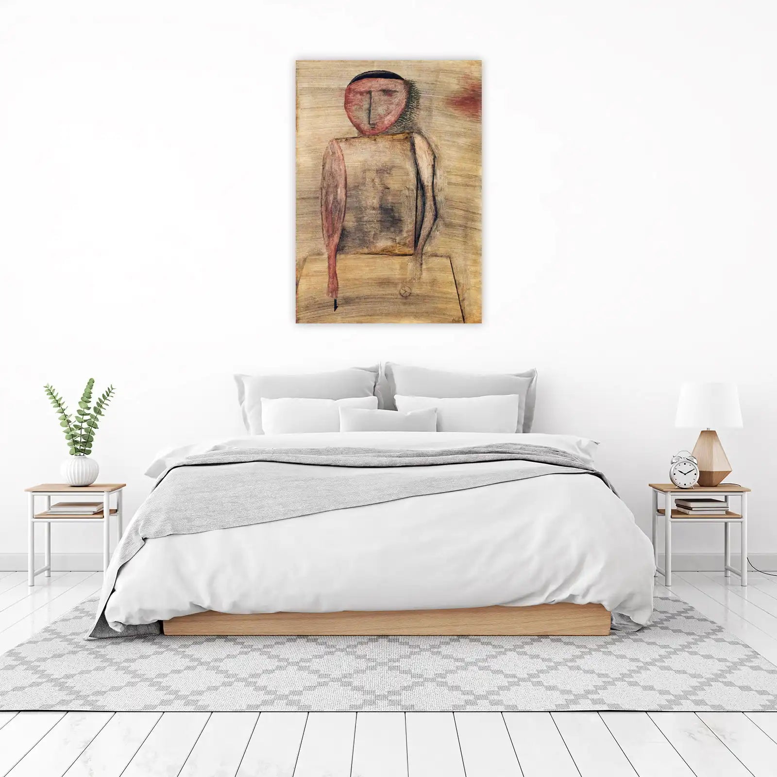 Abstract Figure in Earth Tones Wall Art