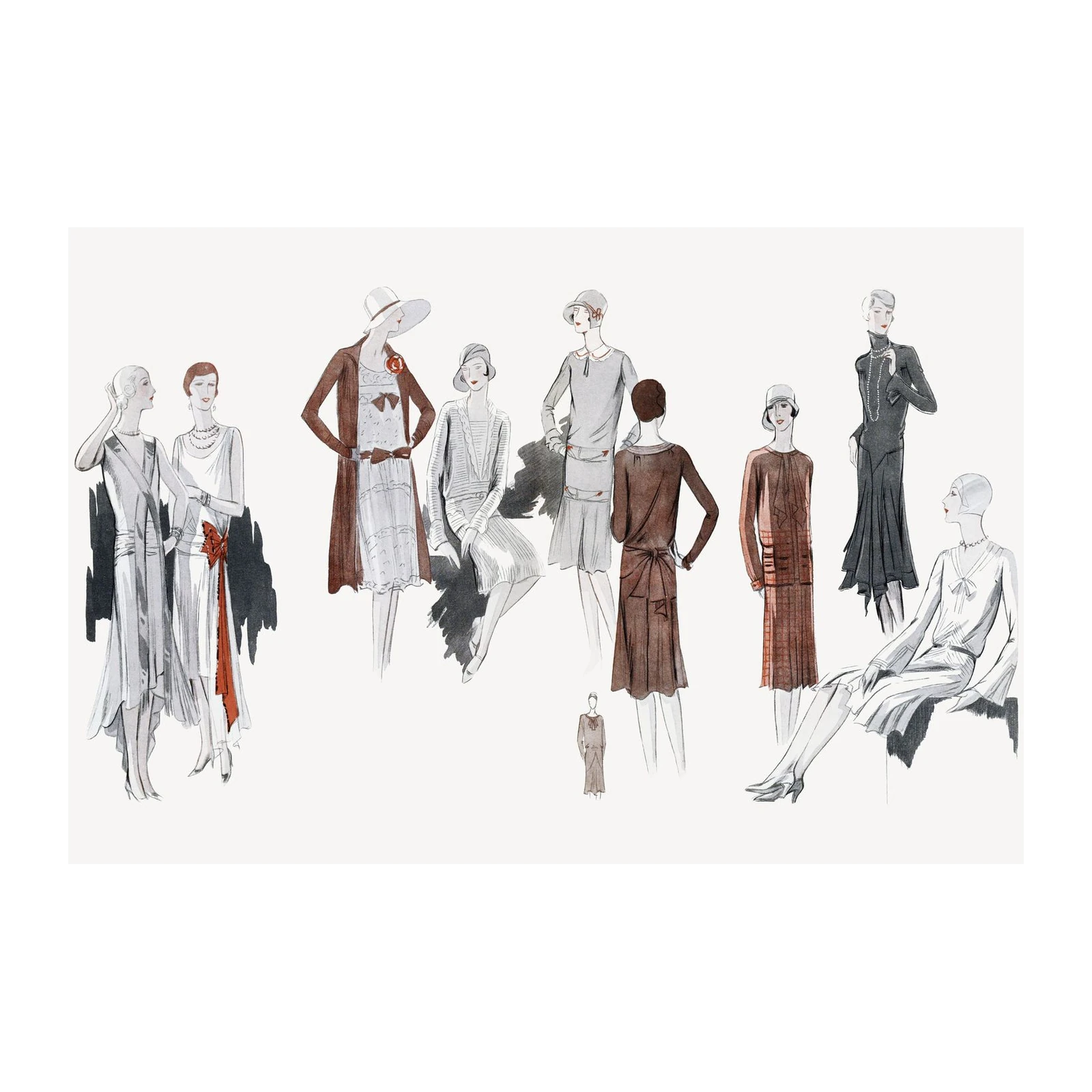Art Deco Fashion Vintage Glamour Wall Art