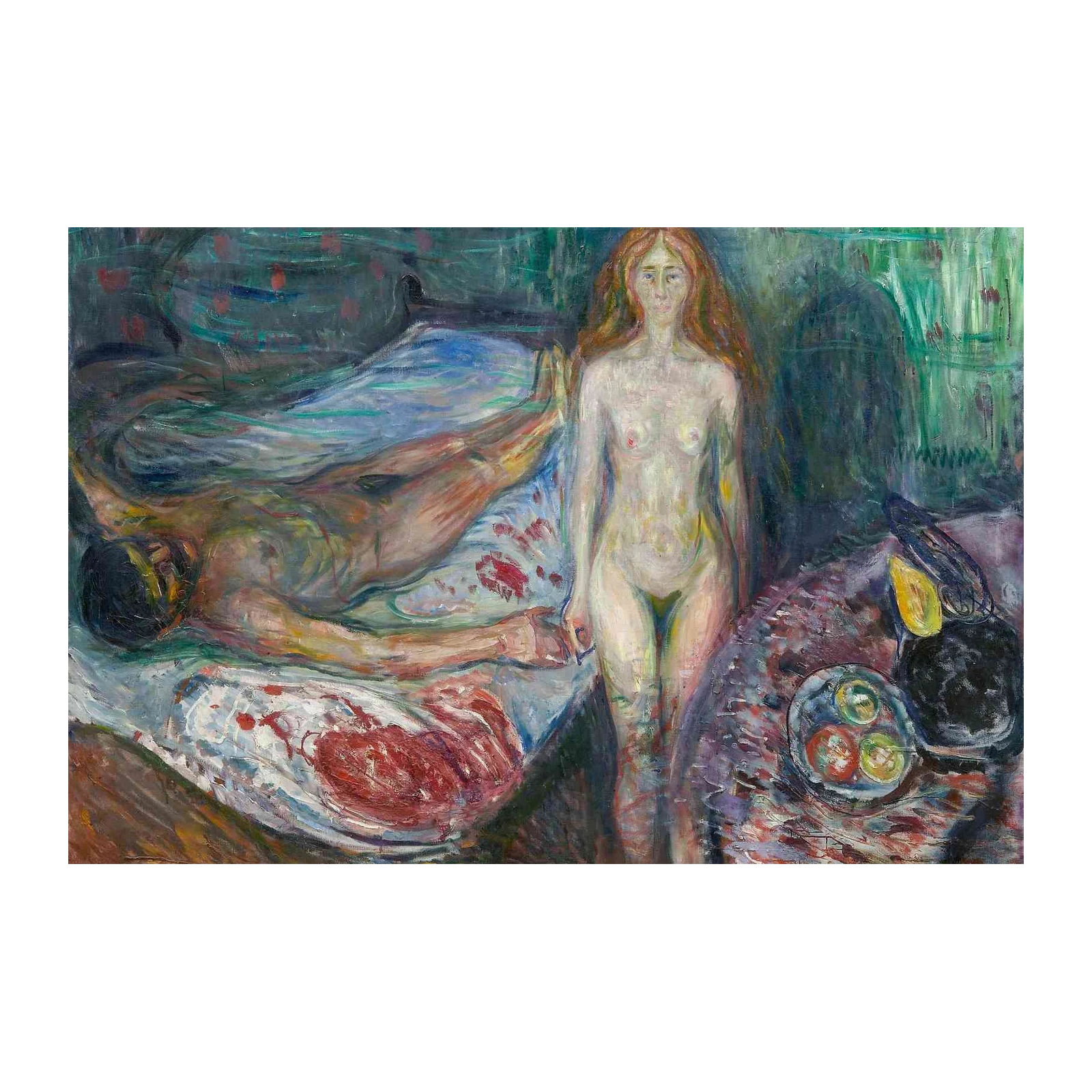 Mourning Woman Expressionist Art Wall Art