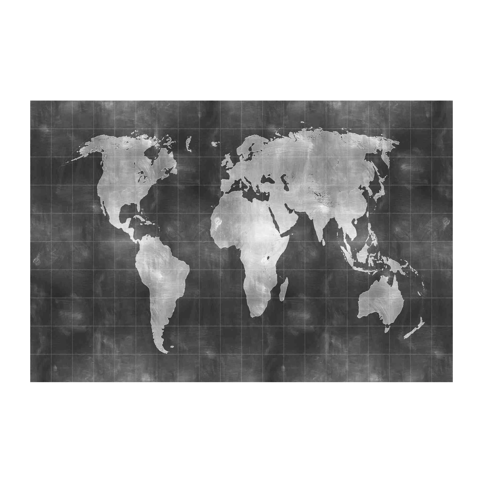 Monochrome World Map Wall Art for Your Home