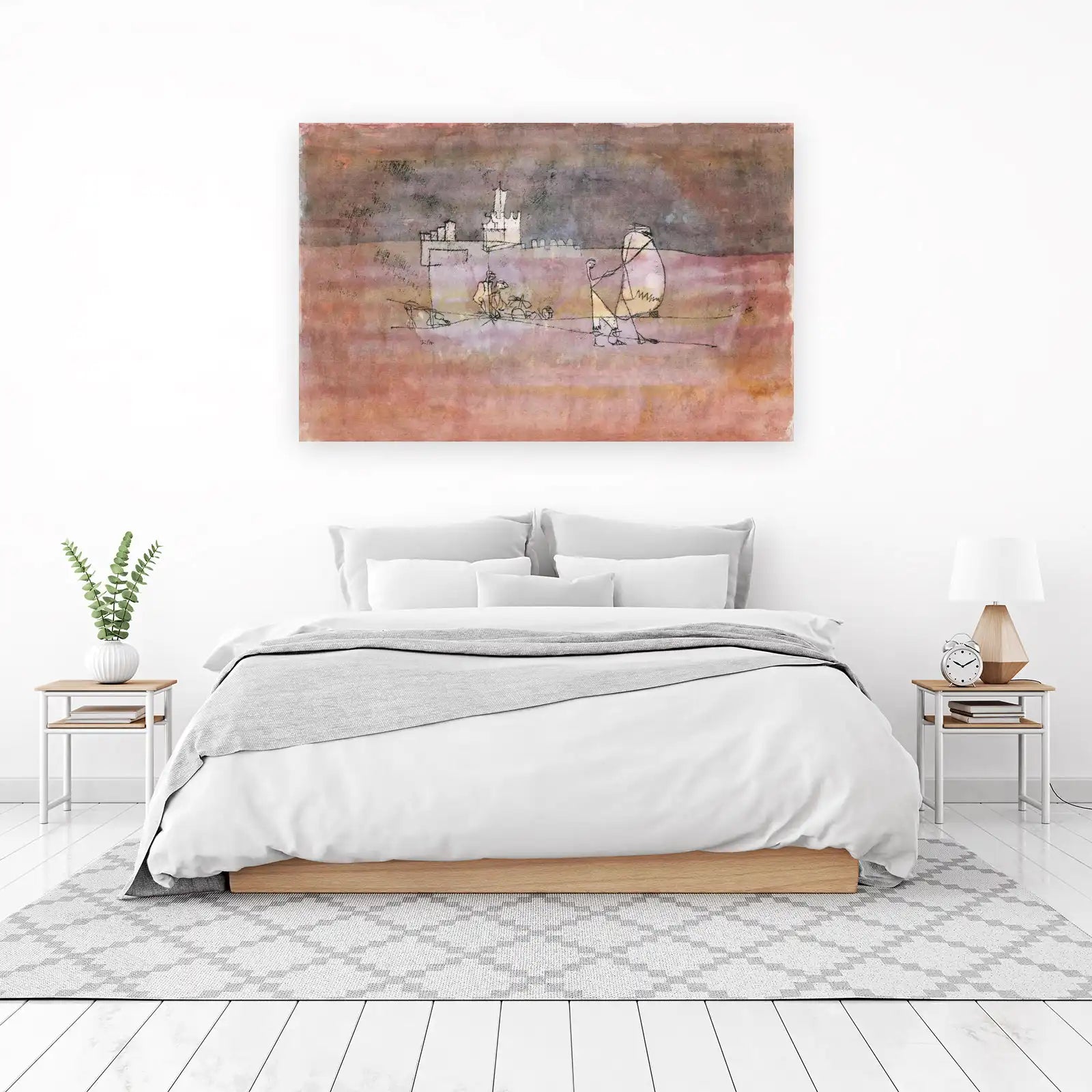 Abstract Castle Landscape Wall Art