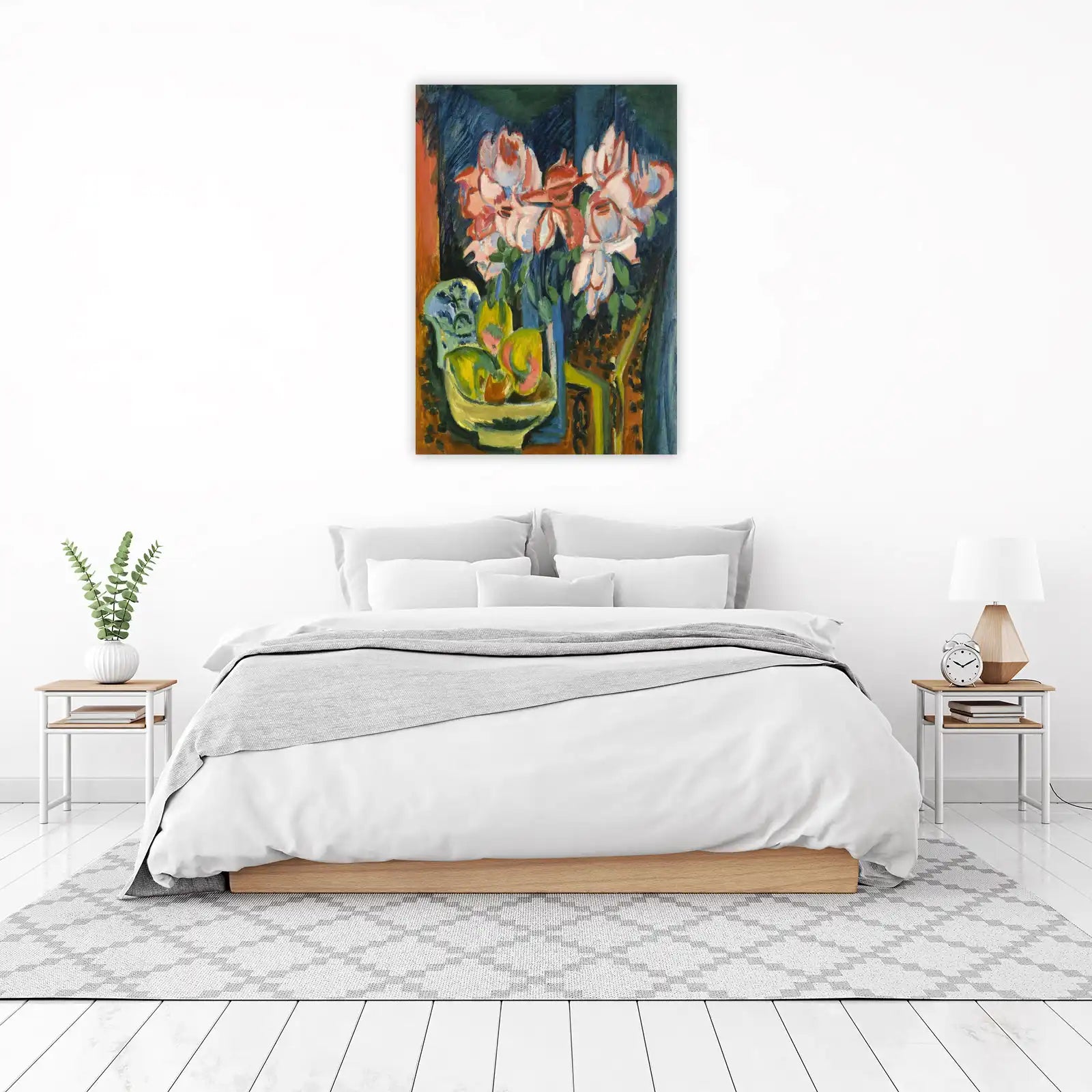Vibrant Floral Still Life Wall Art