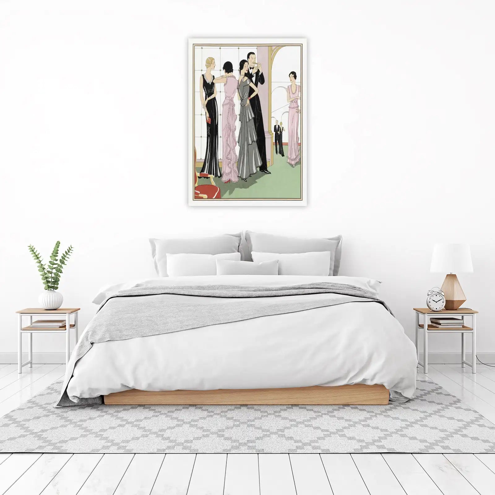 Elegant Art Deco Fashion Couple Wall Art