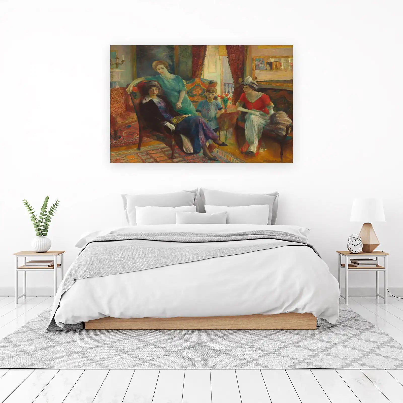 Elegant Family Portrait Wall Art