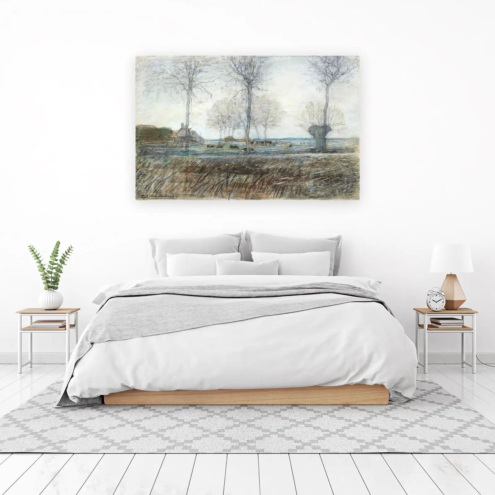 Serene Countryside Landscape Wall Art