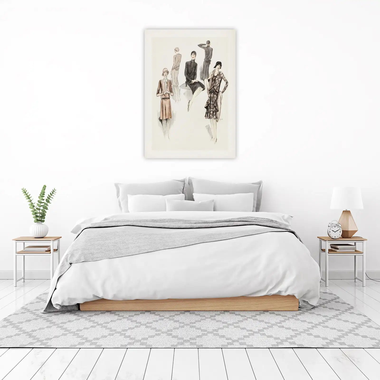 Elegant Flapper Fashion Wall Art