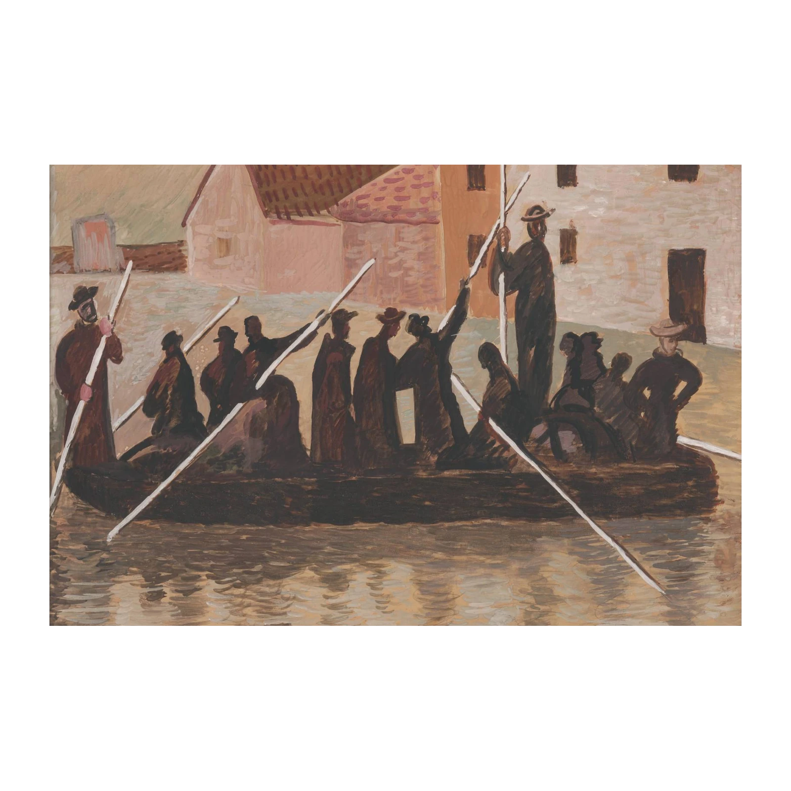 Venetian Gondola Scene Wall Art
