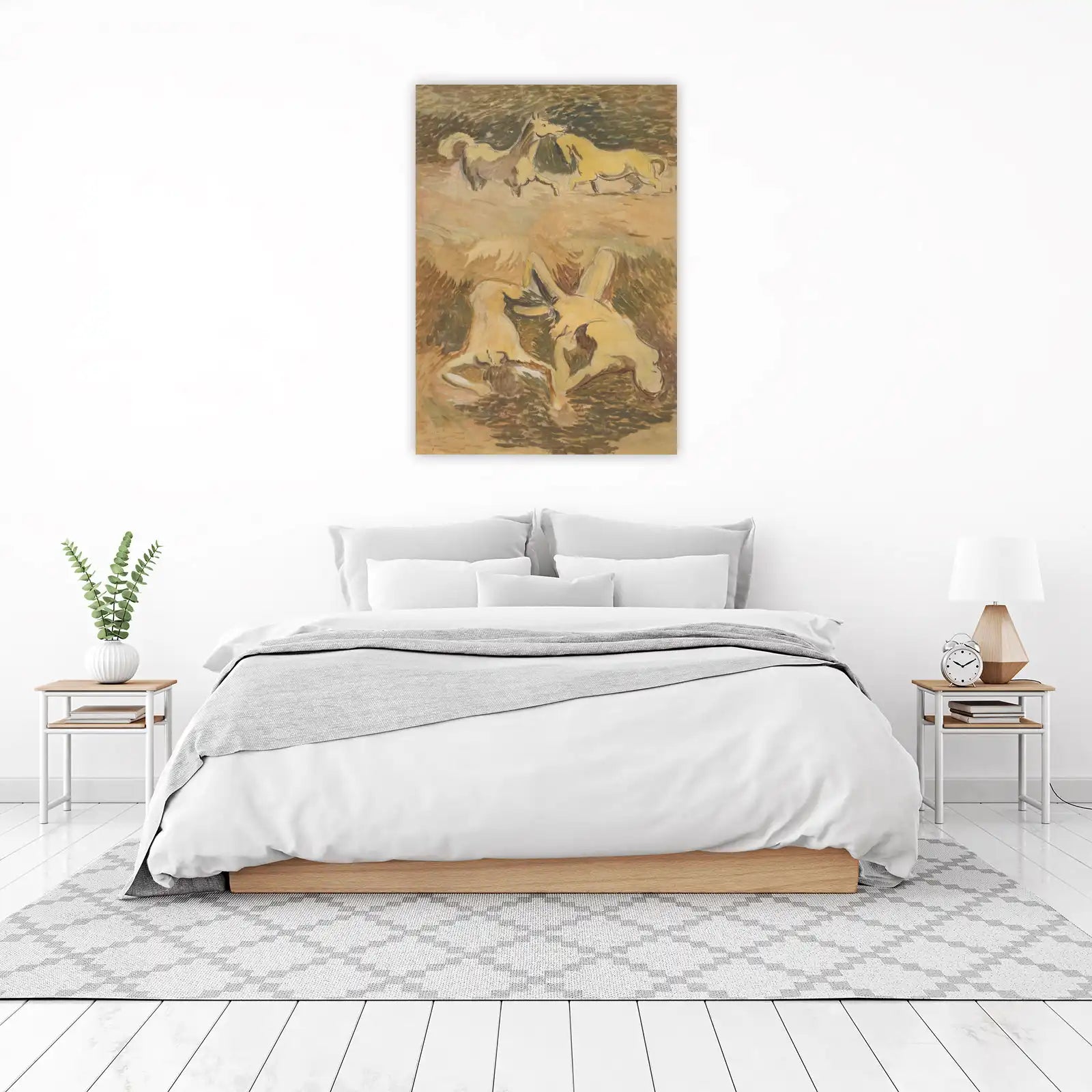 Ethereal Horses & Figures Artistic Wall Art