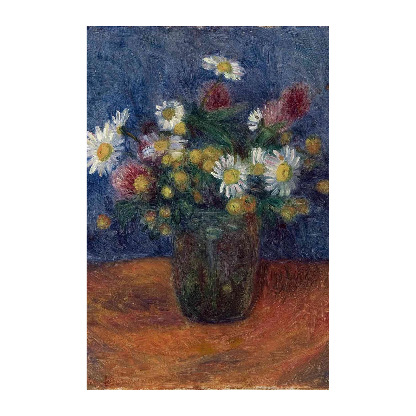 Vibrant Daisy Bouquet Impressionist Wall Art