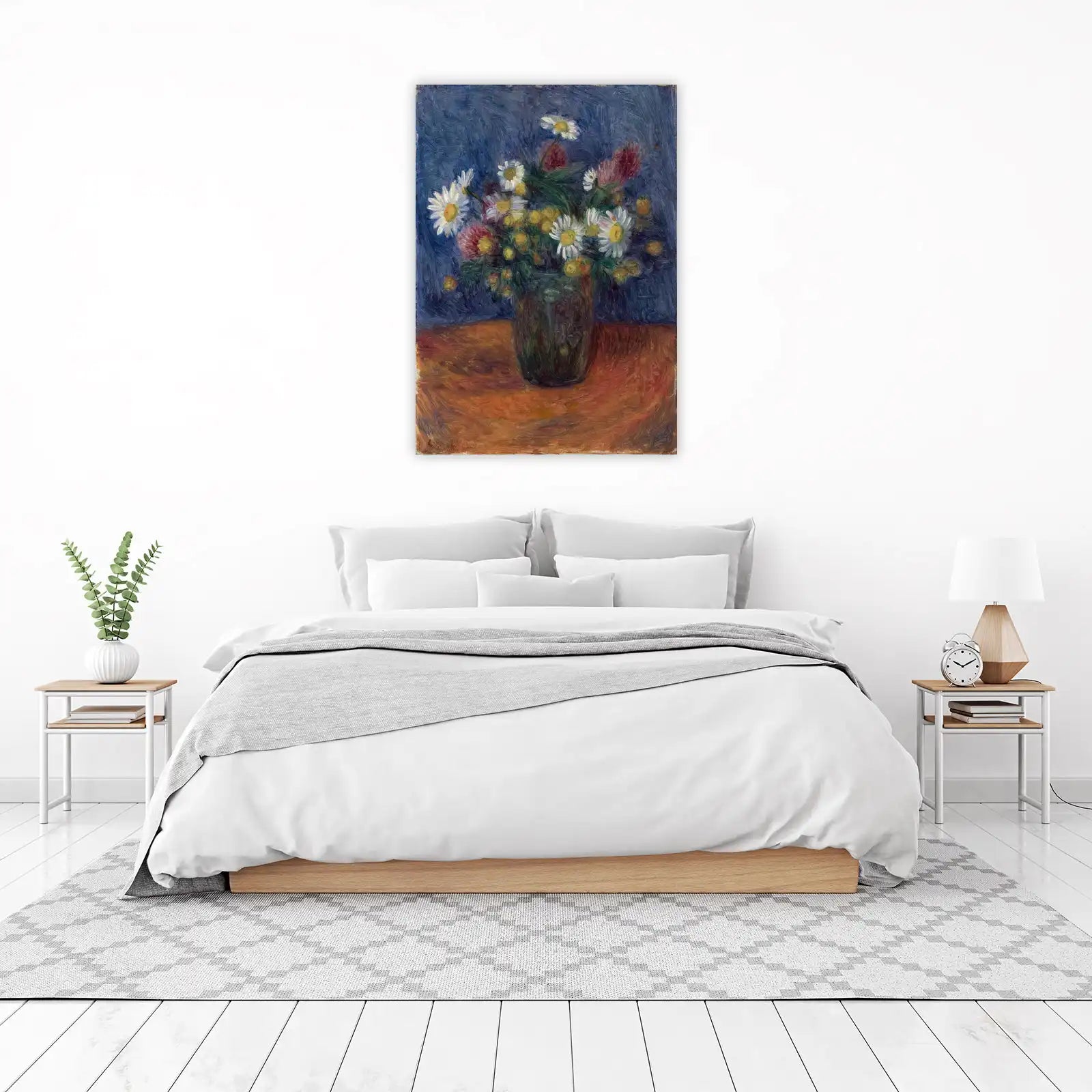 Vibrant Daisy Bouquet Impressionist Wall Art