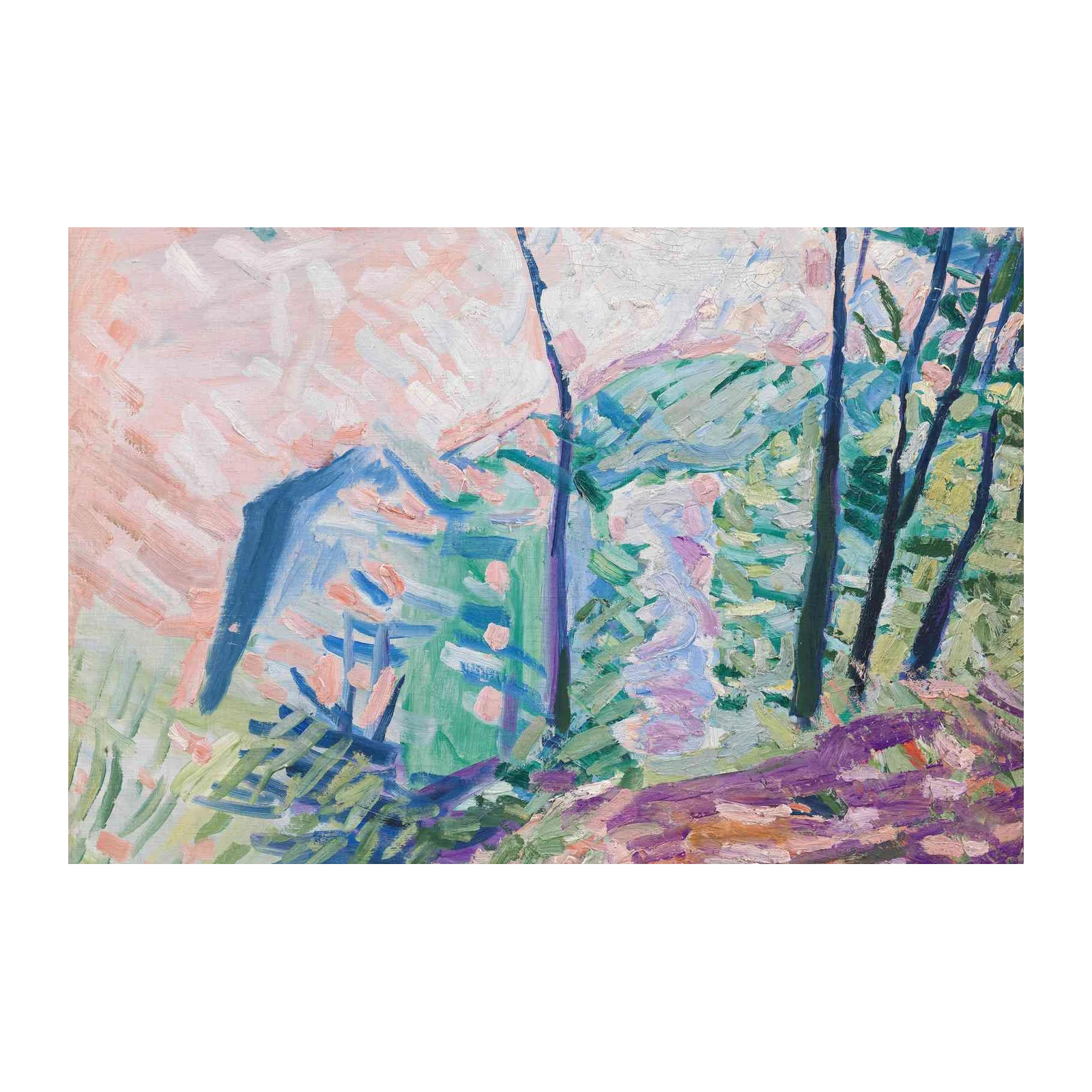 Vibrant Impressionist Landscape Wall Art