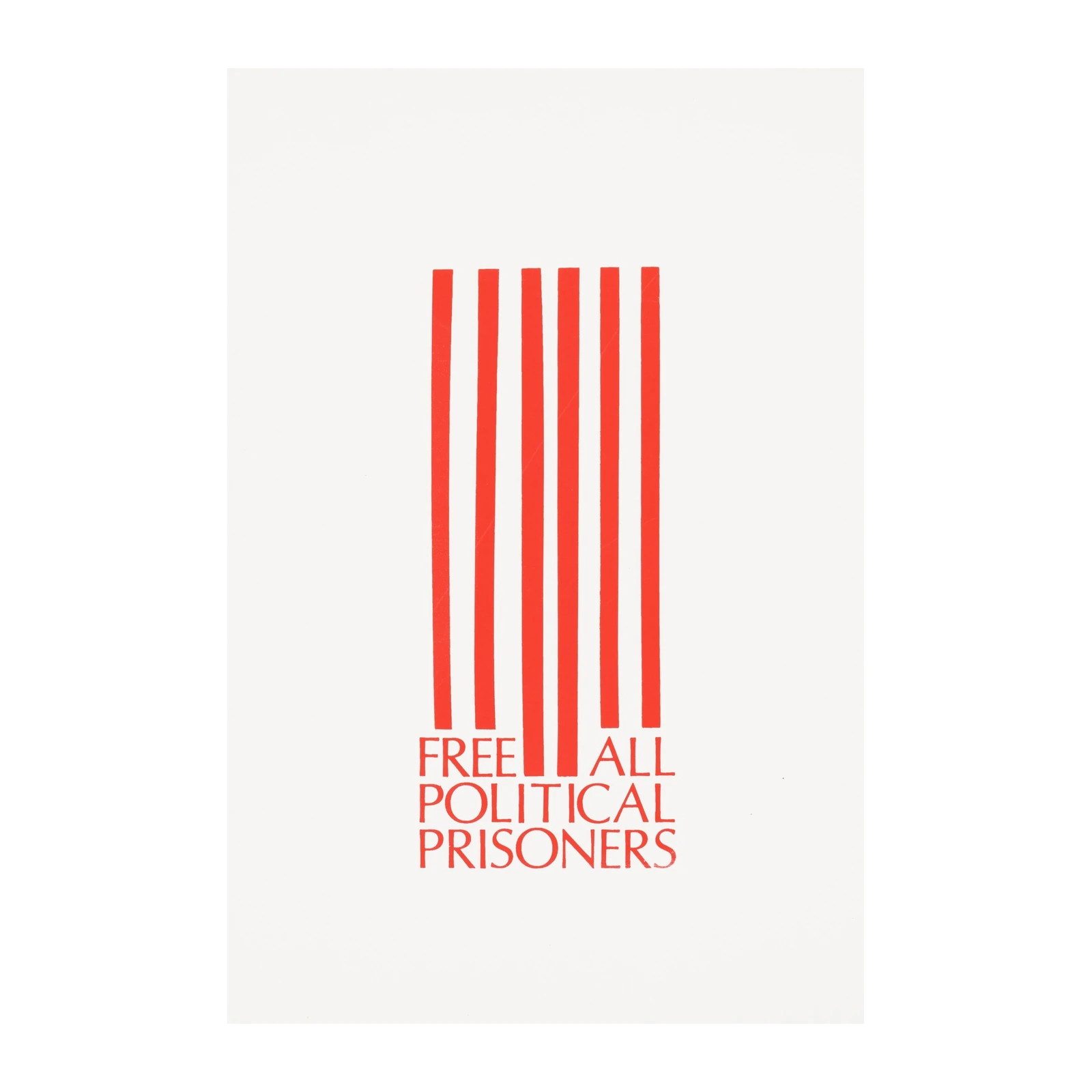 Free Political Prisoners Bold Red Stripes Wall Art