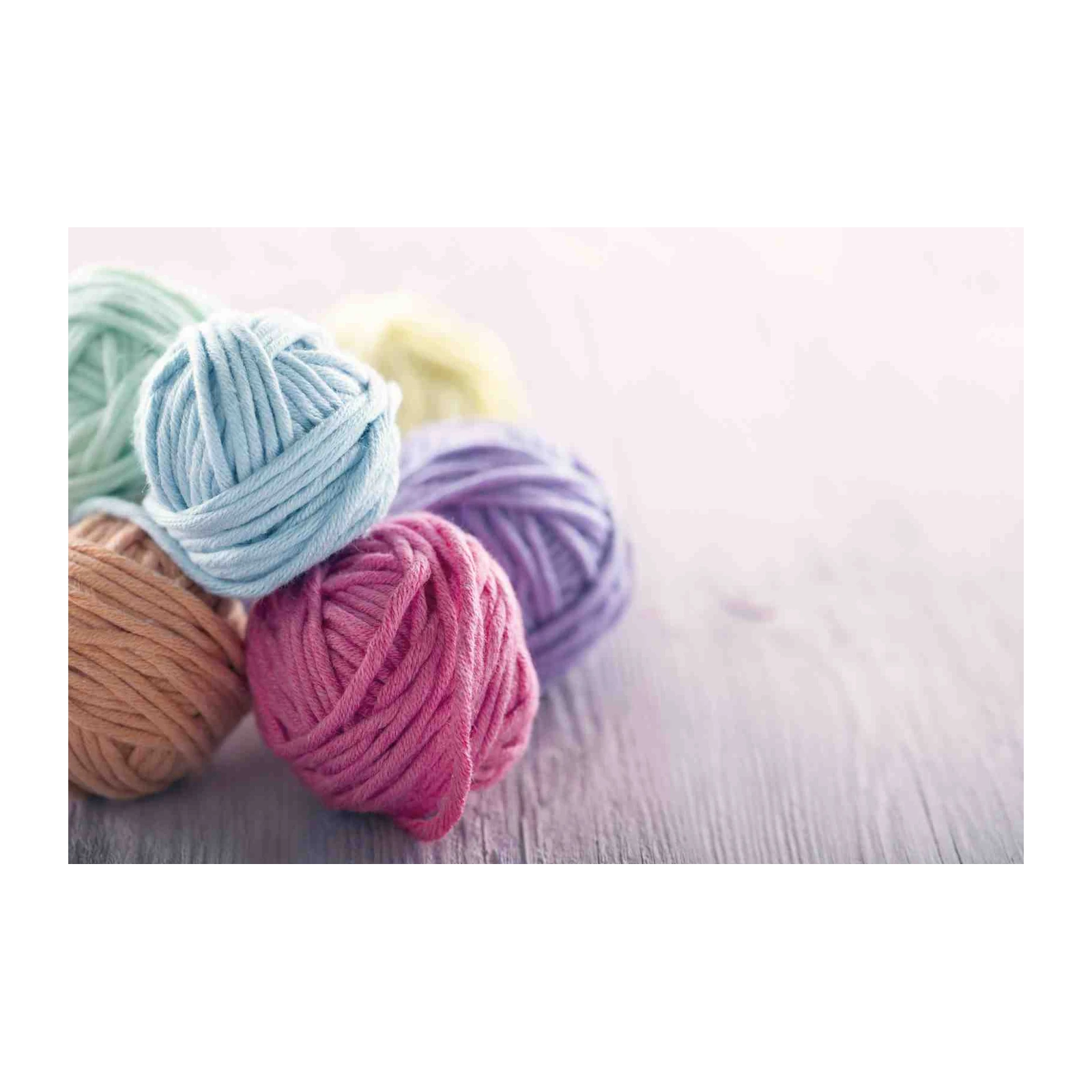 Soft Pastel Yarn Balls Wall Art