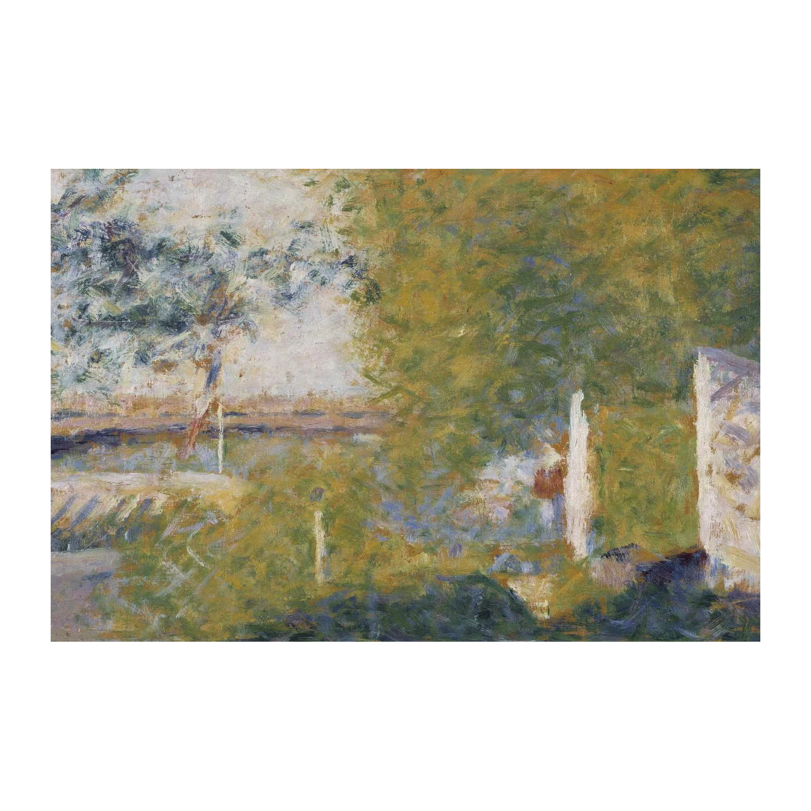 Impressionist Garden Scene Wall Art