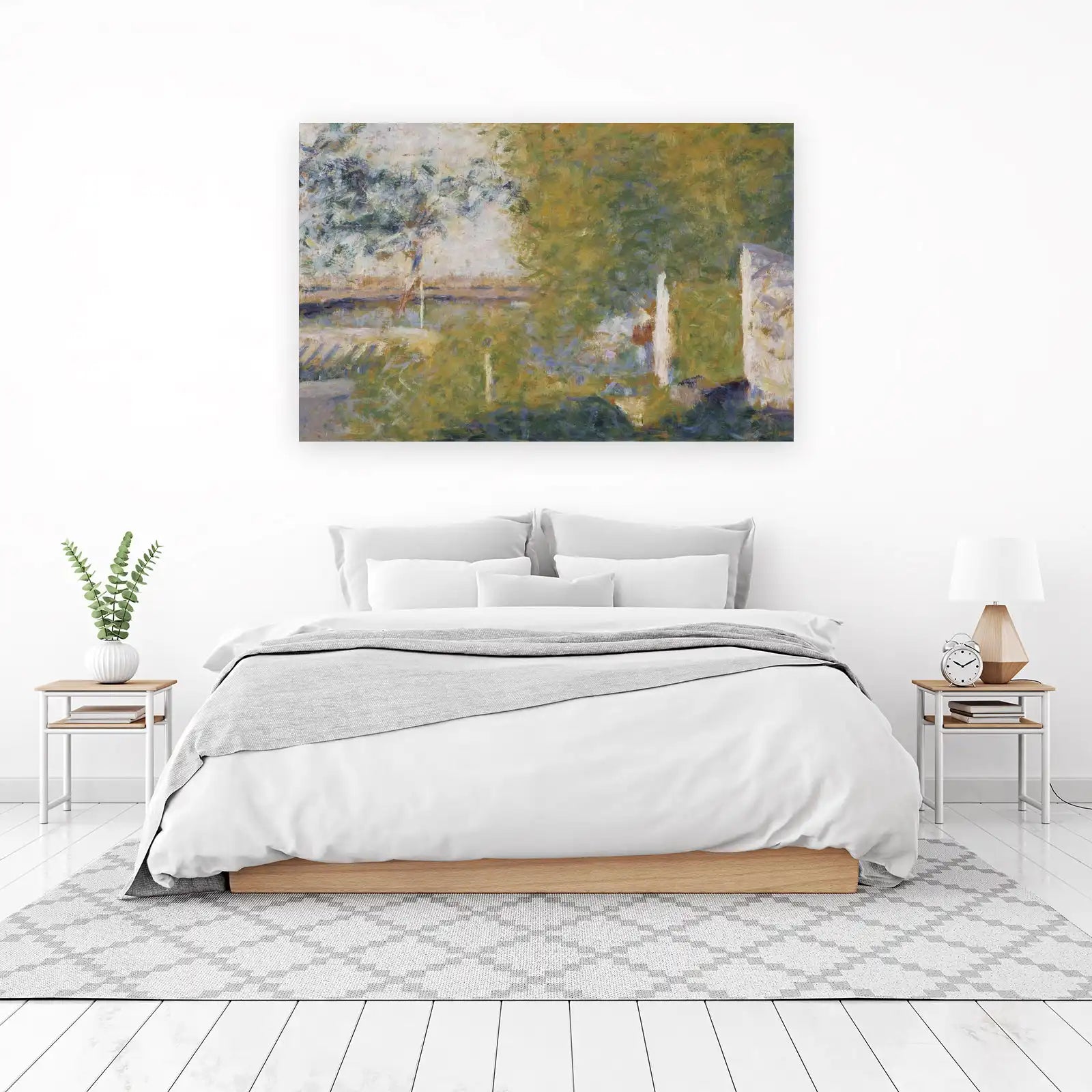 Impressionist Garden Scene Wall Art