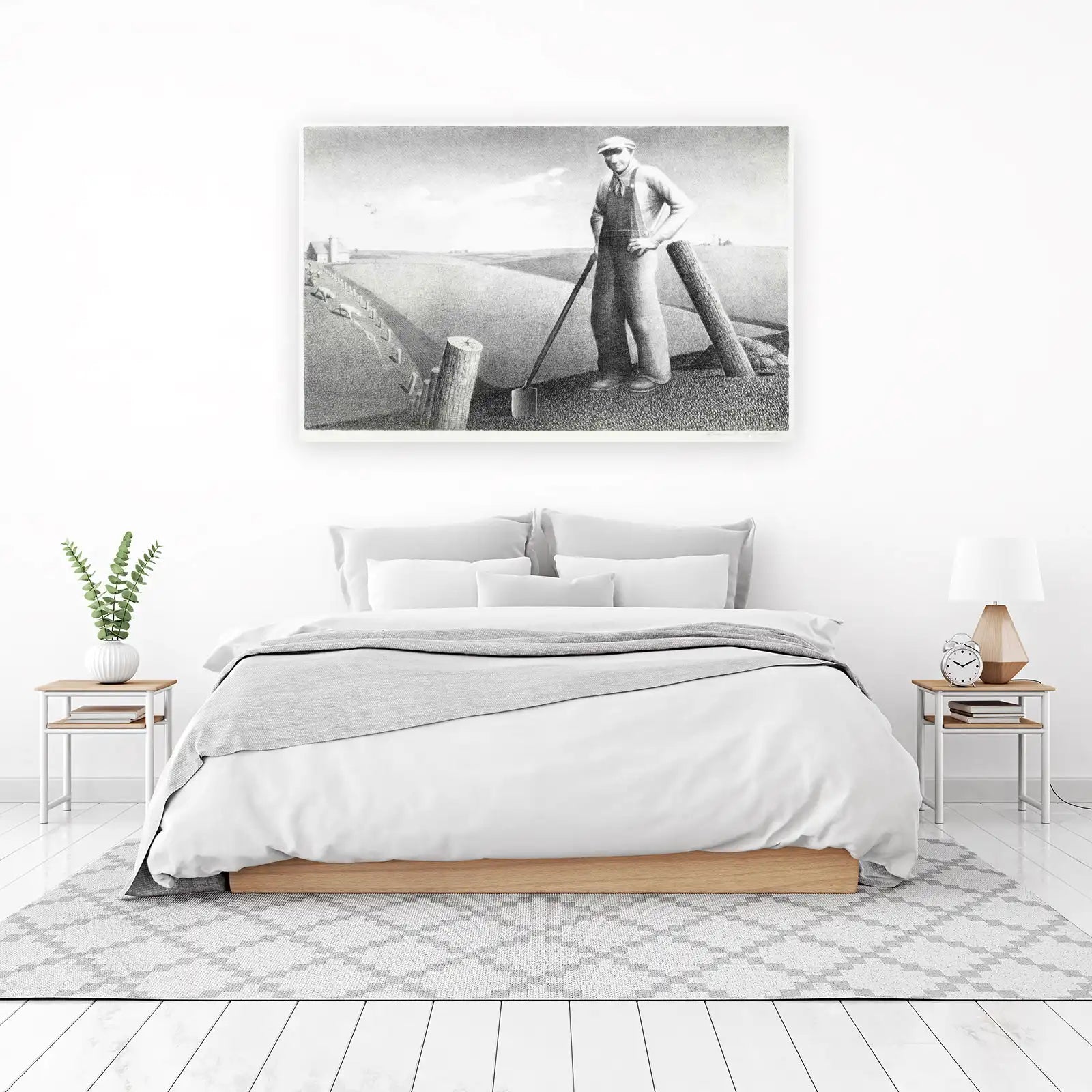 American Farmer with Shovel Wall Art