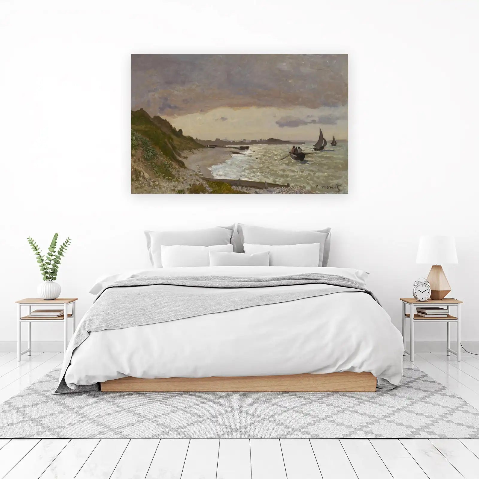 Seascape with Sailboats Monet Wall Art