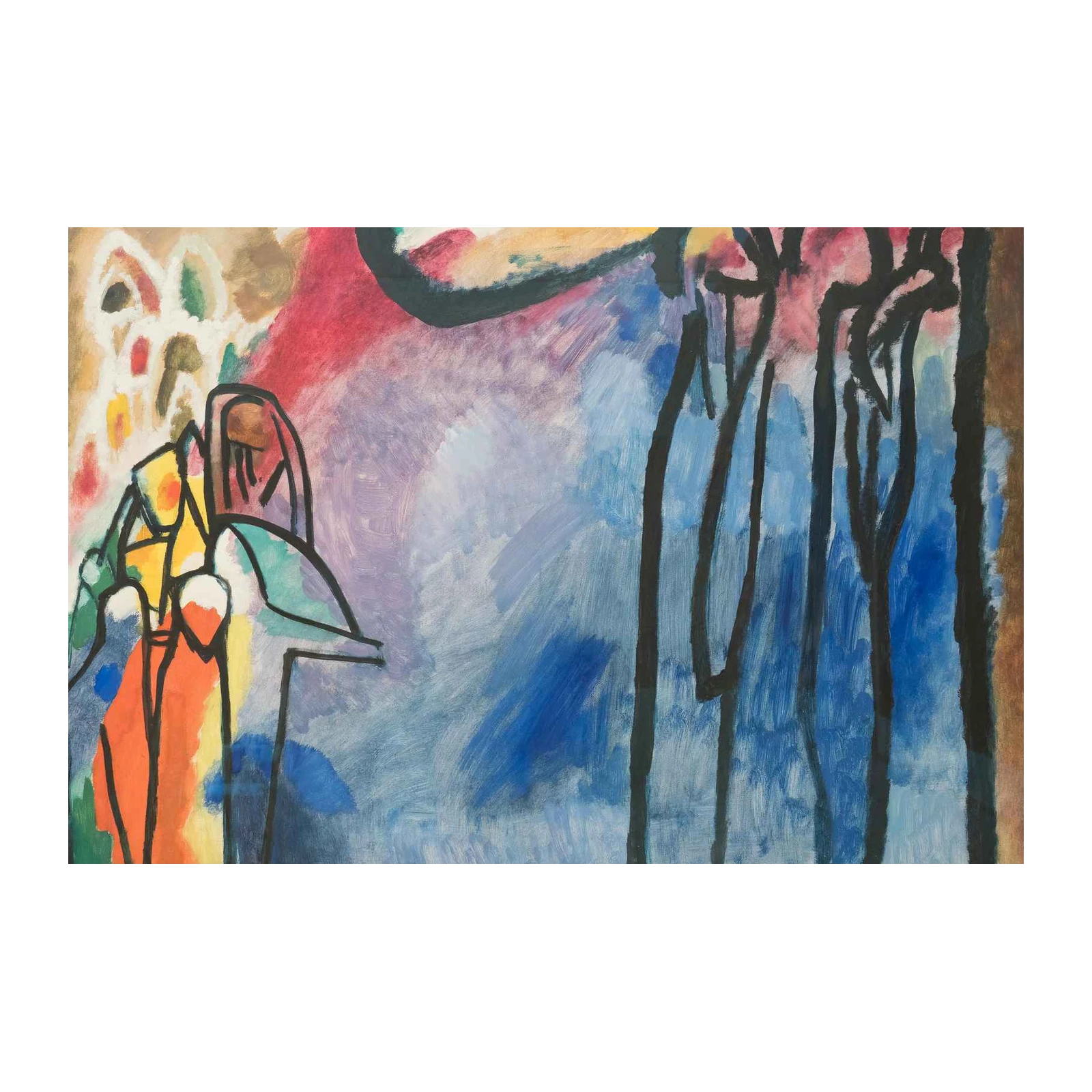 Vibrant Abstract Figures Wall Art