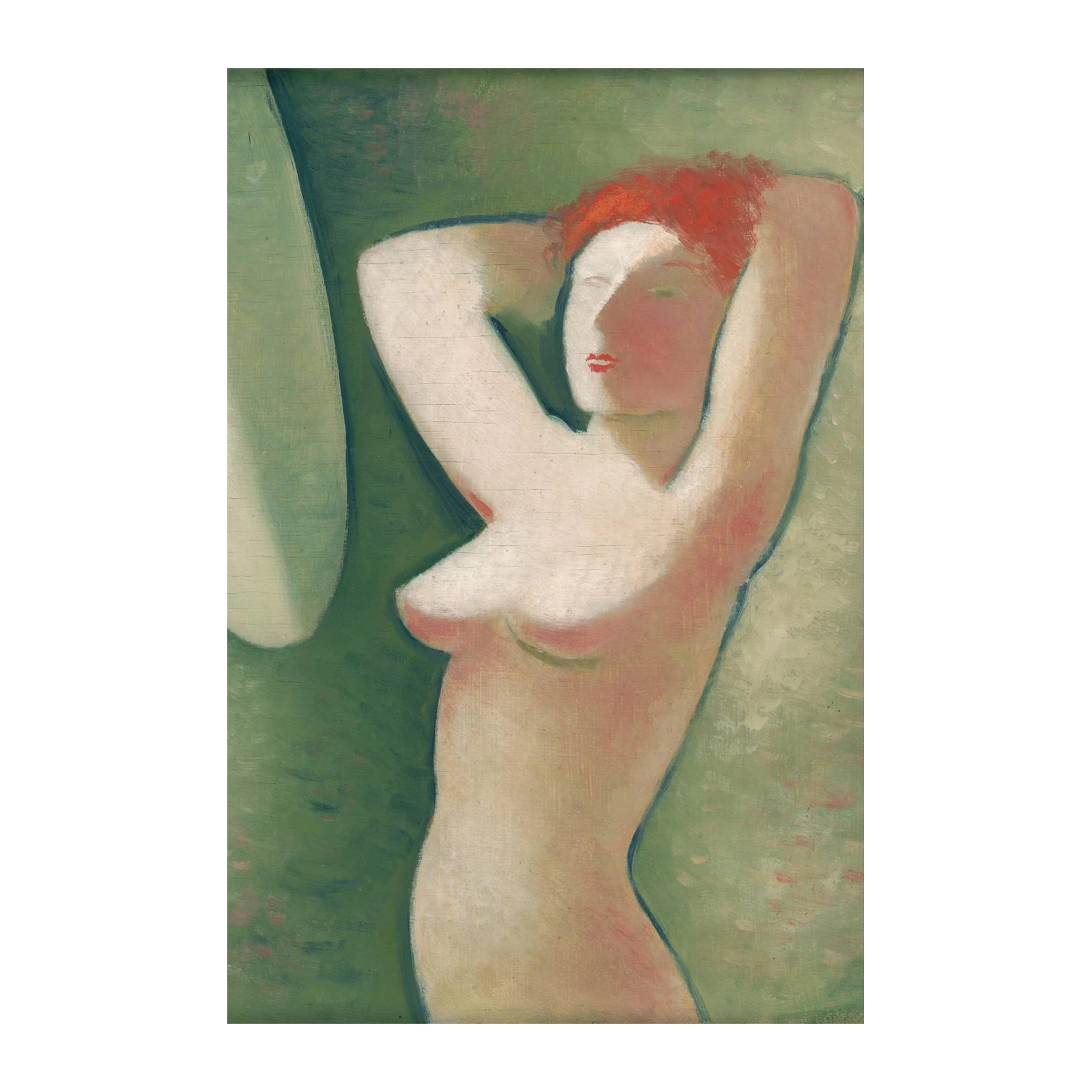 Abstract Nude Redhead Wall Art Wall Art