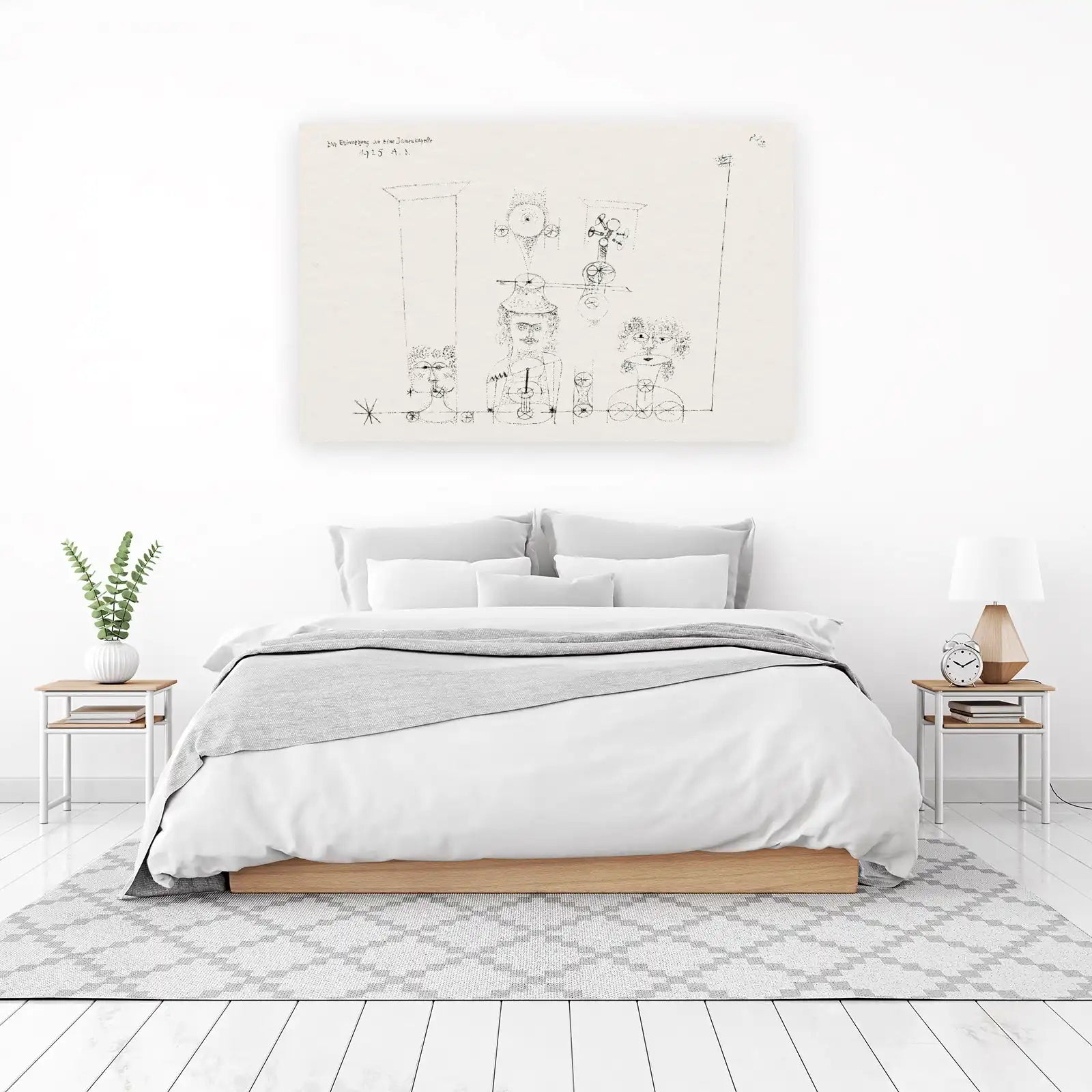Abstract Figures Wall Art | Mid-Century Art